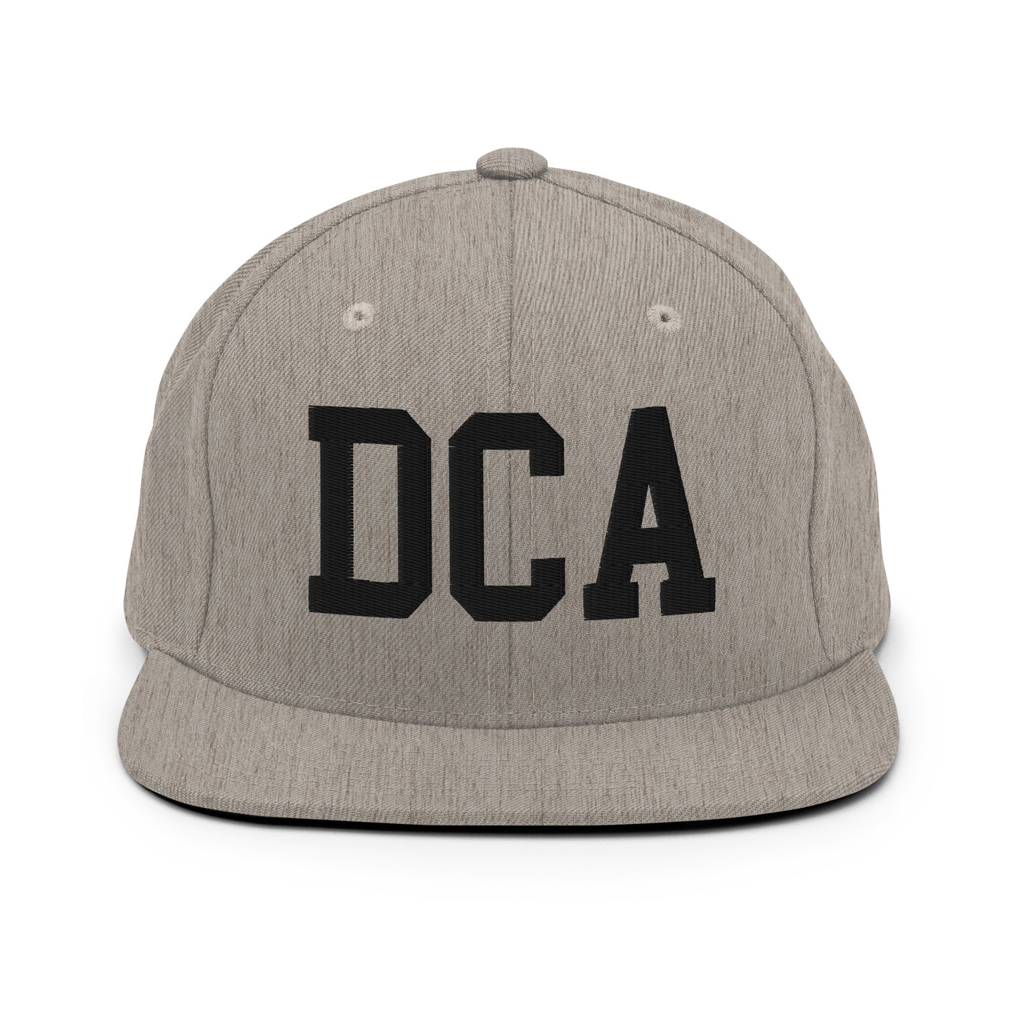 College-Style Classic Snapback Hat • Black • DCA Washington • YHM Designs - Image 27