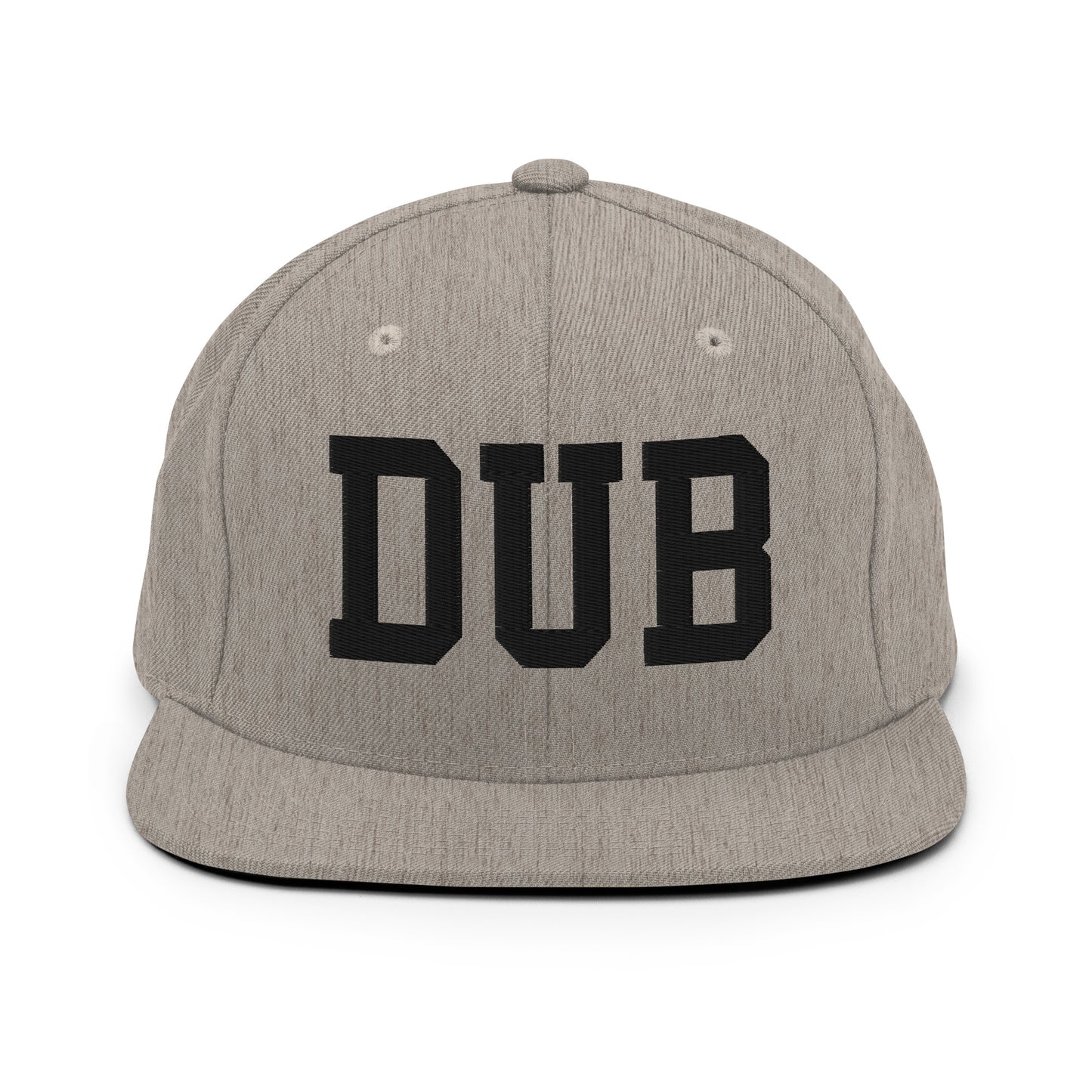 College-Style Classic Snapback Hat • Black • DUB Dublin Souvenir • YHM Designs - Image 27
