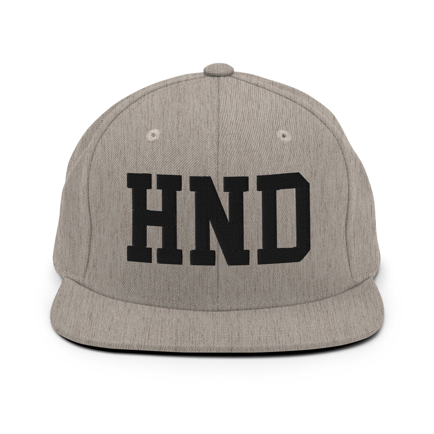 College-Style Classic Snapback Hat • Black • HND Tokyo Souvenir • YHM Designs - Image 27