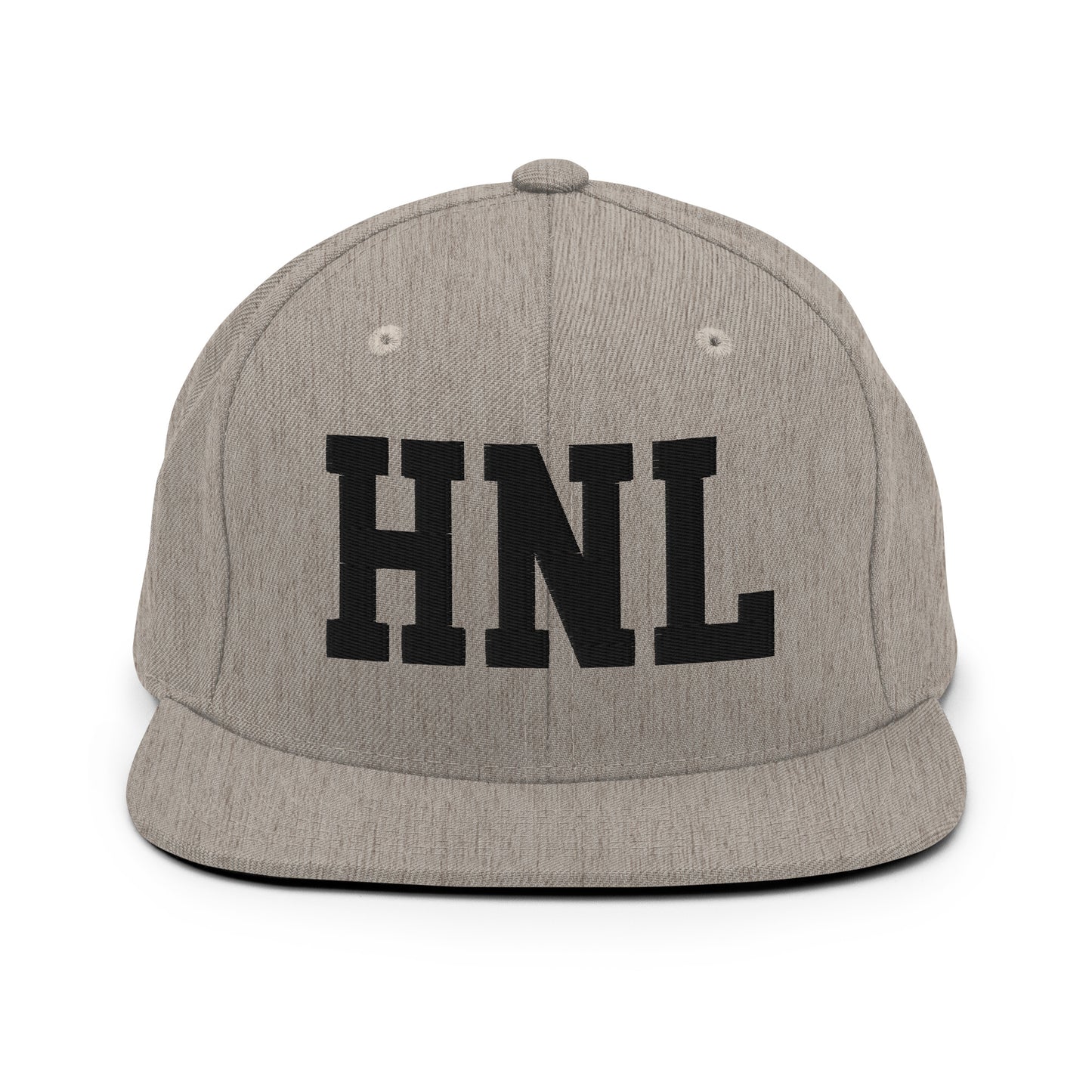 College-Style Classic Snapback Hat • Black • HNL Honolulu Souvenir • YHM Designs - Image 27
