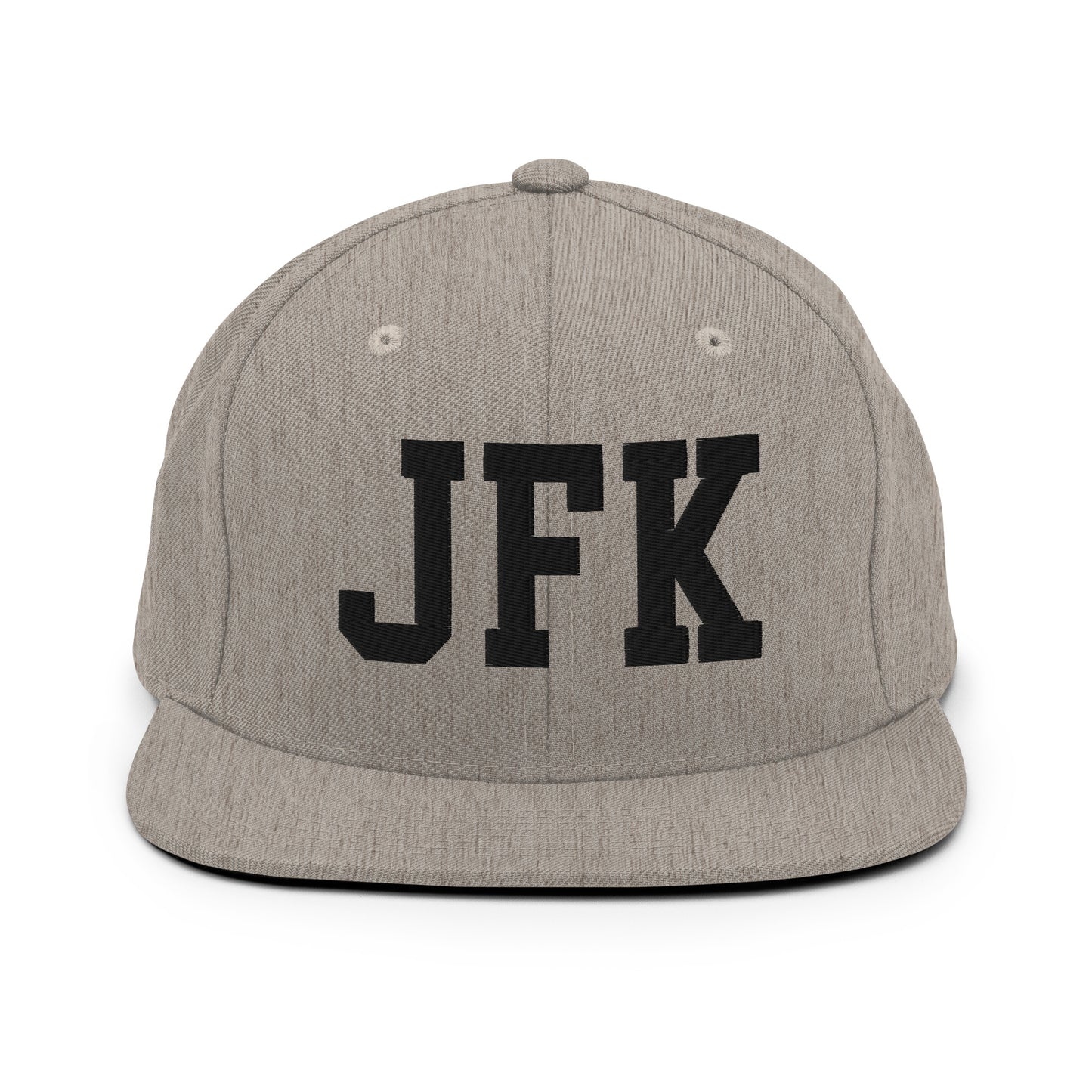 College-Style Classic Snapback Hat • Black • JFK New York City Souvenir • YHM Designs - Image 27