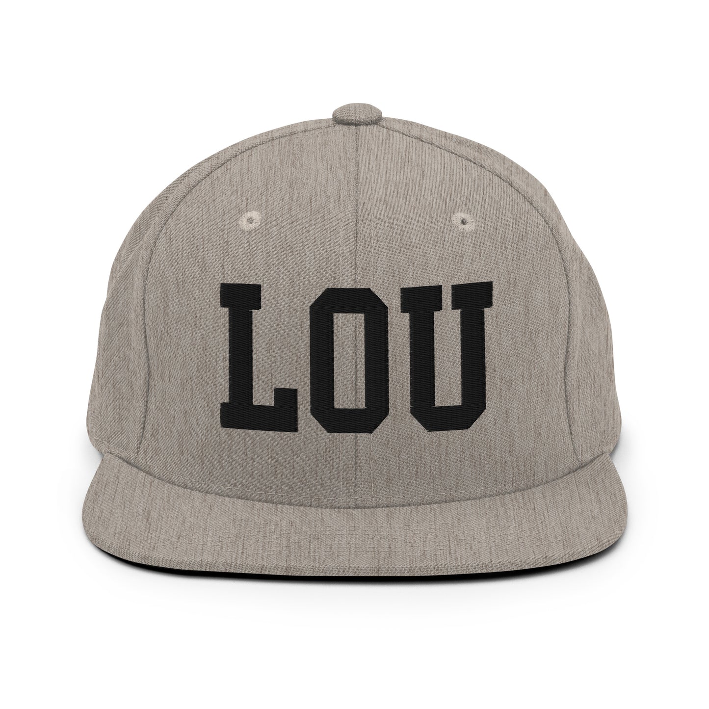 College-Style Classic Snapback Hat • Black • LOU Louisville Souvenir • YHM Designs - Image 27