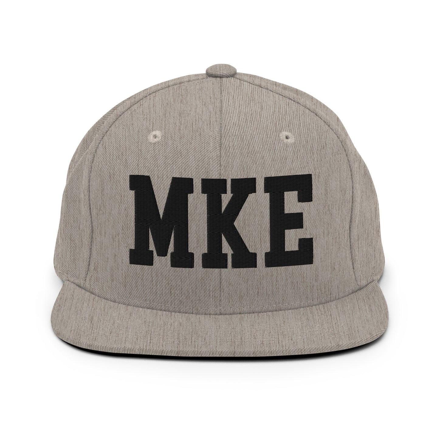 College-Style Classic Snapback Hat • Black • MKE Milwaukee • YHM Designs - Image 27