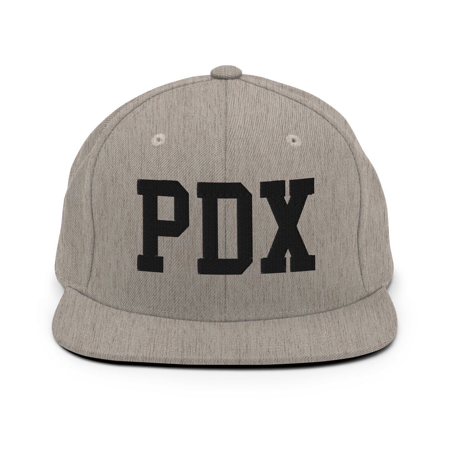 College-Style Classic Snapback Hat • Black • PDX Portland • YHM Designs - Image 27