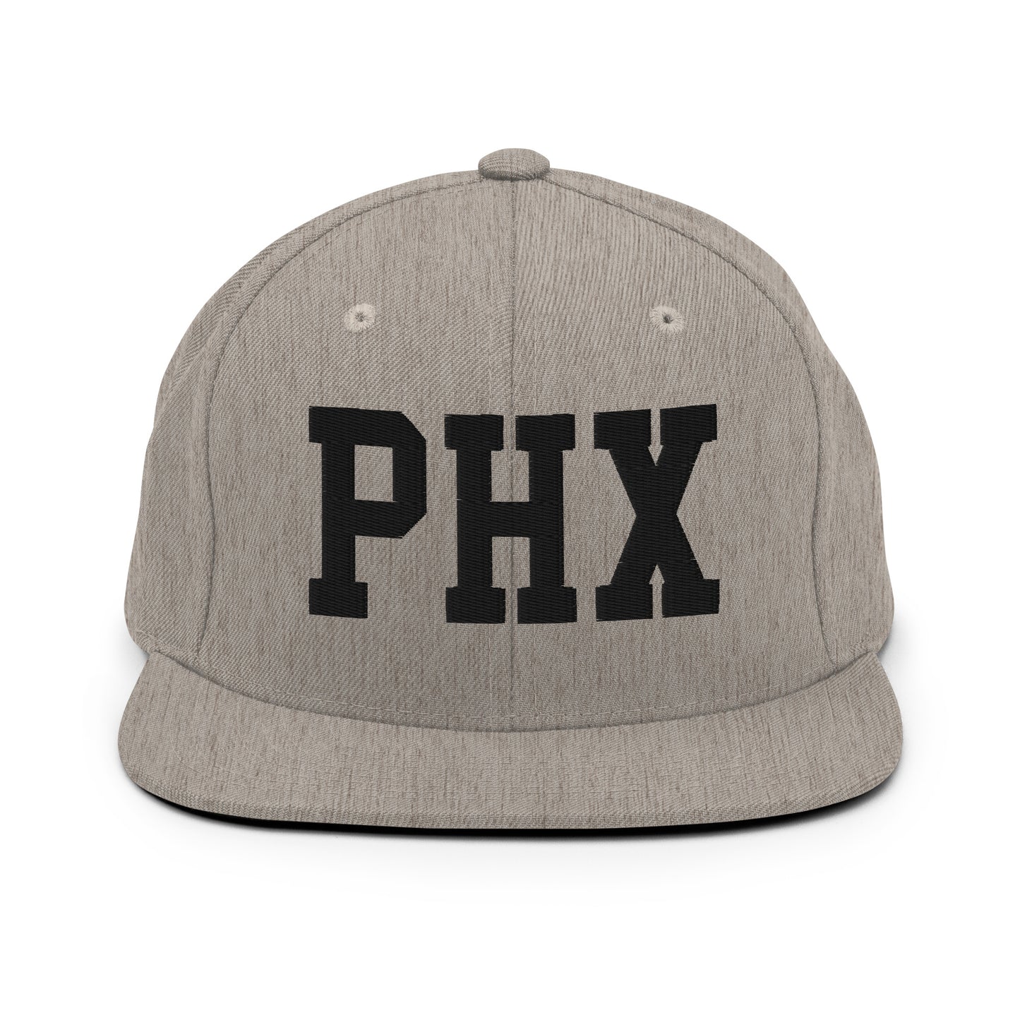 College-Style Classic Snapback Hat • Black • PHX Phoenix Souvenir • YHM Designs - Image 27