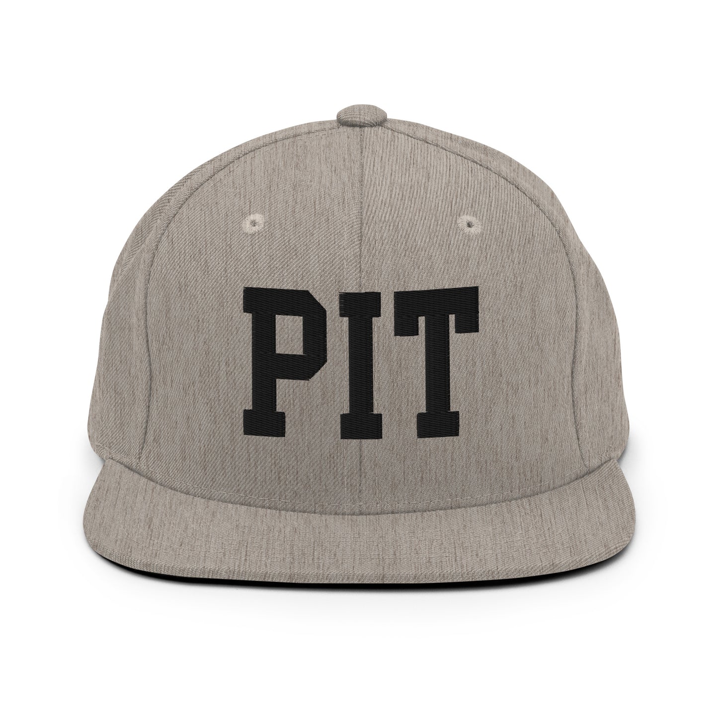 College-Style Classic Snapback Hat • Black • PIT Pittsburgh Souvenir • YHM Designs - Image 27