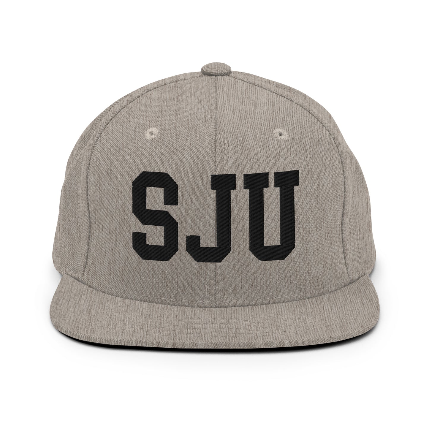 College-Style Classic Snapback Hat • Black • SJU San Juan Souvenir • YHM Designs - Image 27