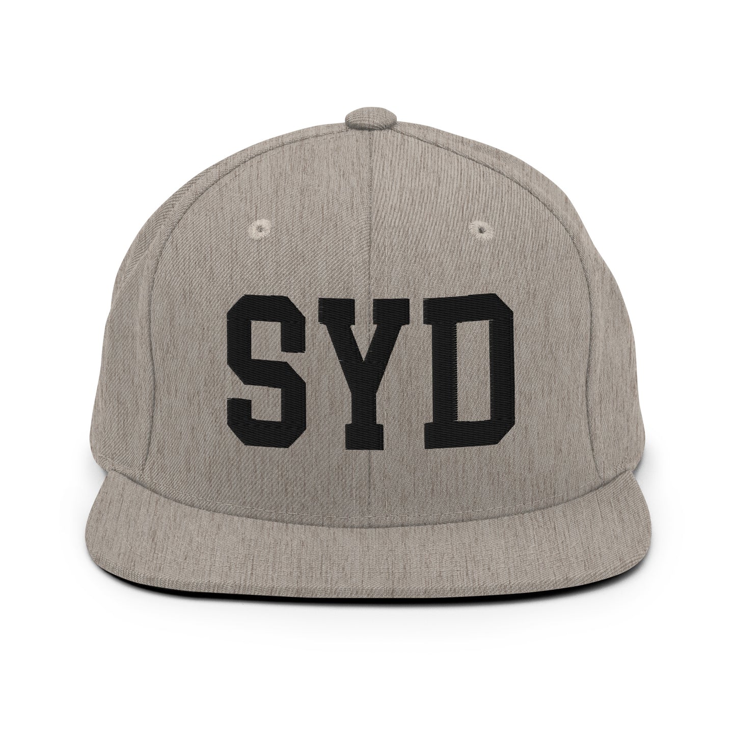 College-Style Classic Snapback Hat • Black • SYD Sydney Souvenir • YHM Designs - Image 27