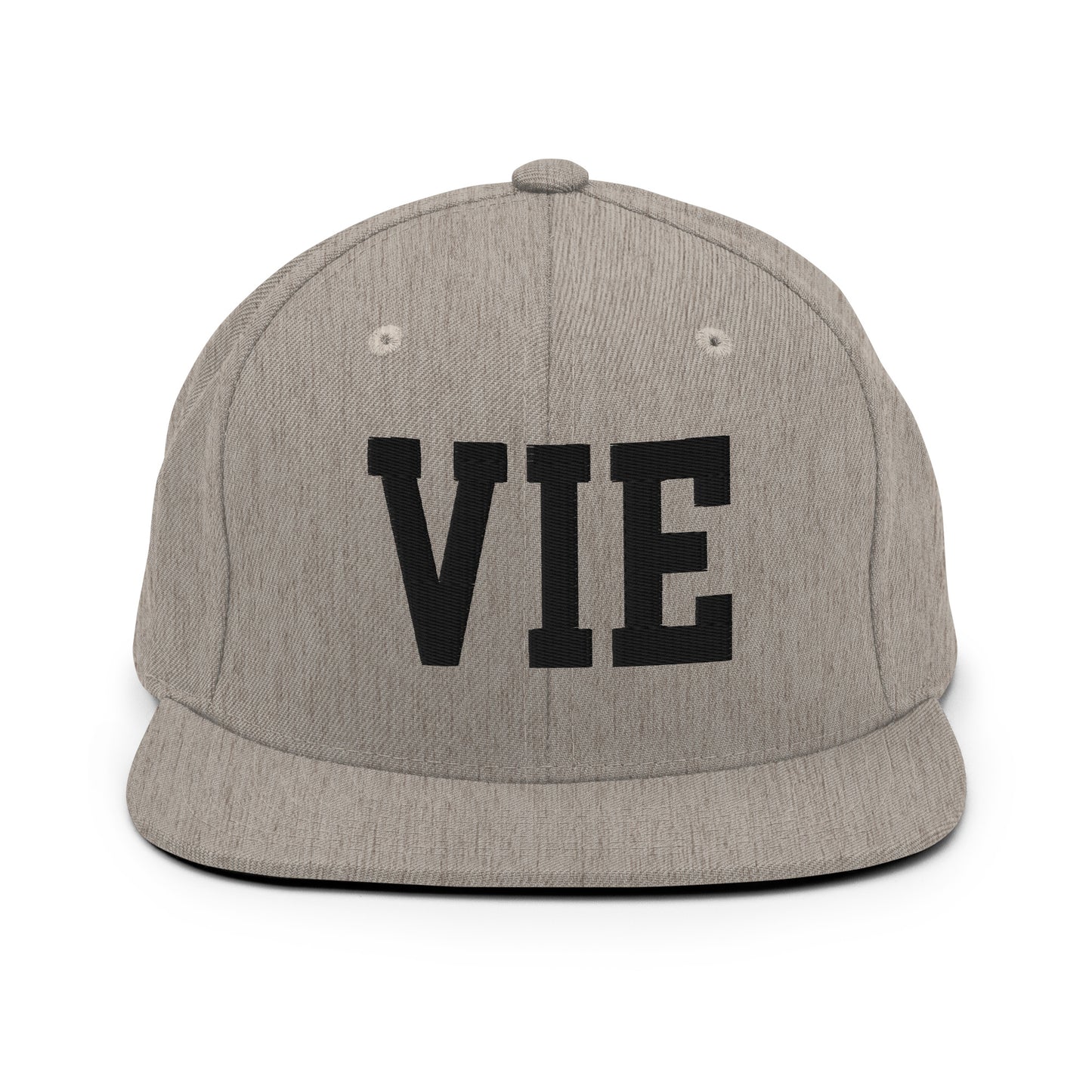 College-Style Classic Snapback Hat • Black • VIE Vienna Souvenir • YHM Designs - Image 27