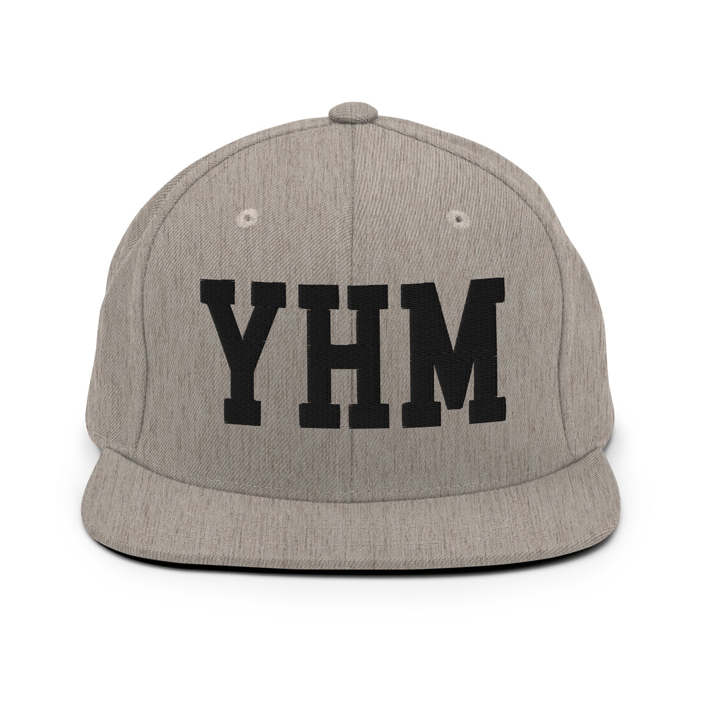 College-Style Classic Snapback Hat • Black • YHM Hamilton Souvenir • YHM Designs - Image 27