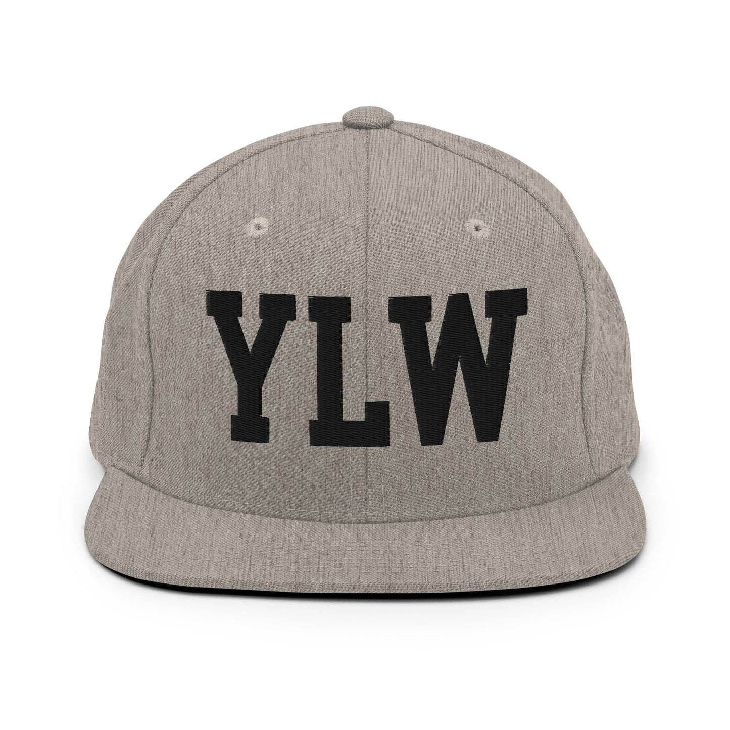 College-Style Classic Snapback Hat • Black • YLW Kelowna Souvenir • YHM Designs - Image 27