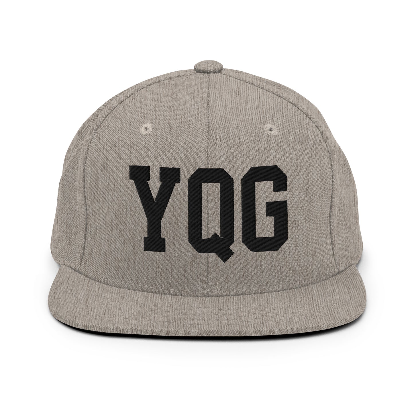 College-Style Classic Snapback Hat • Black • YQG Windsor Souvenir • YHM Designs - Image 27