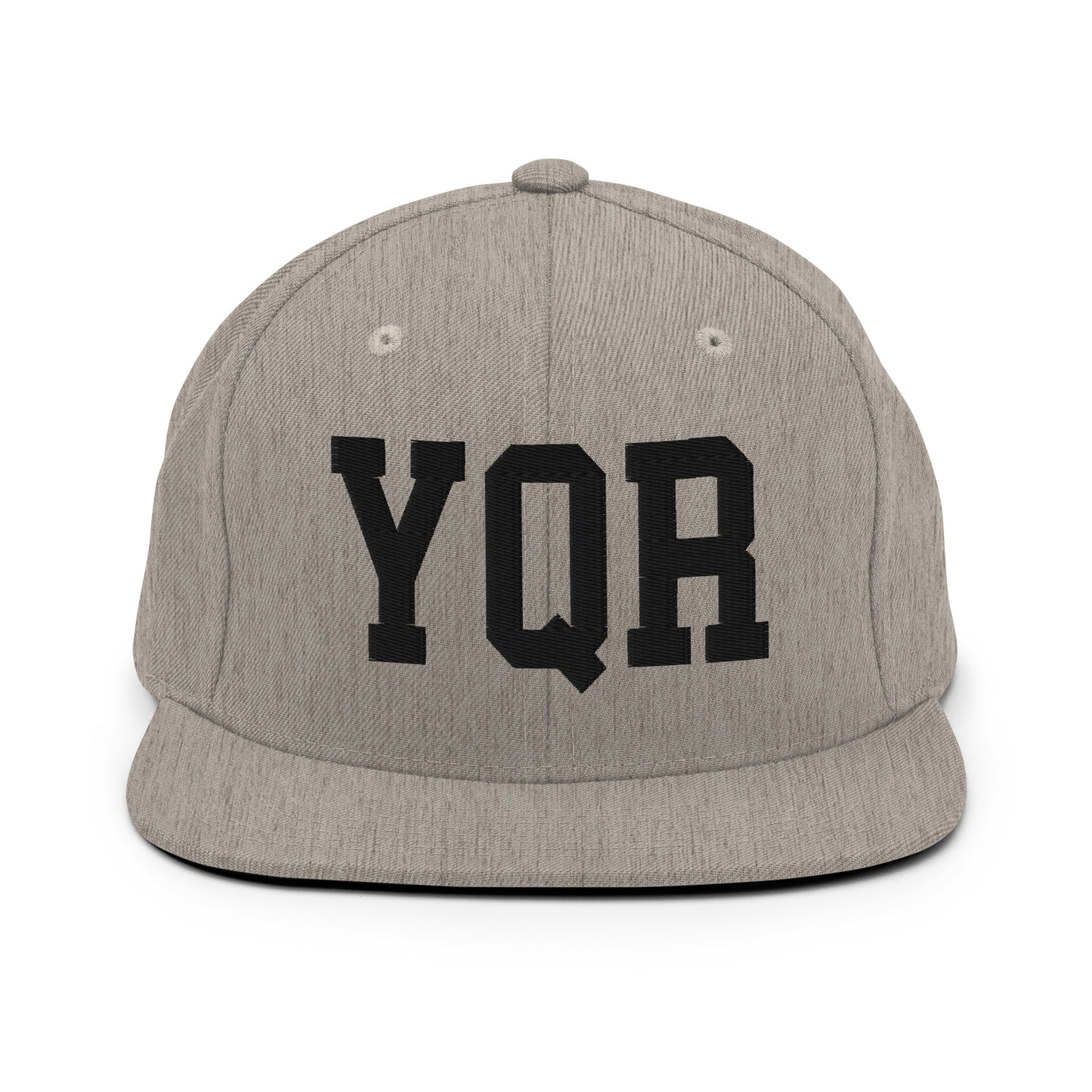 College-Style Classic Snapback Hat • Black • YQR Regina • YHM Designs - Image 27