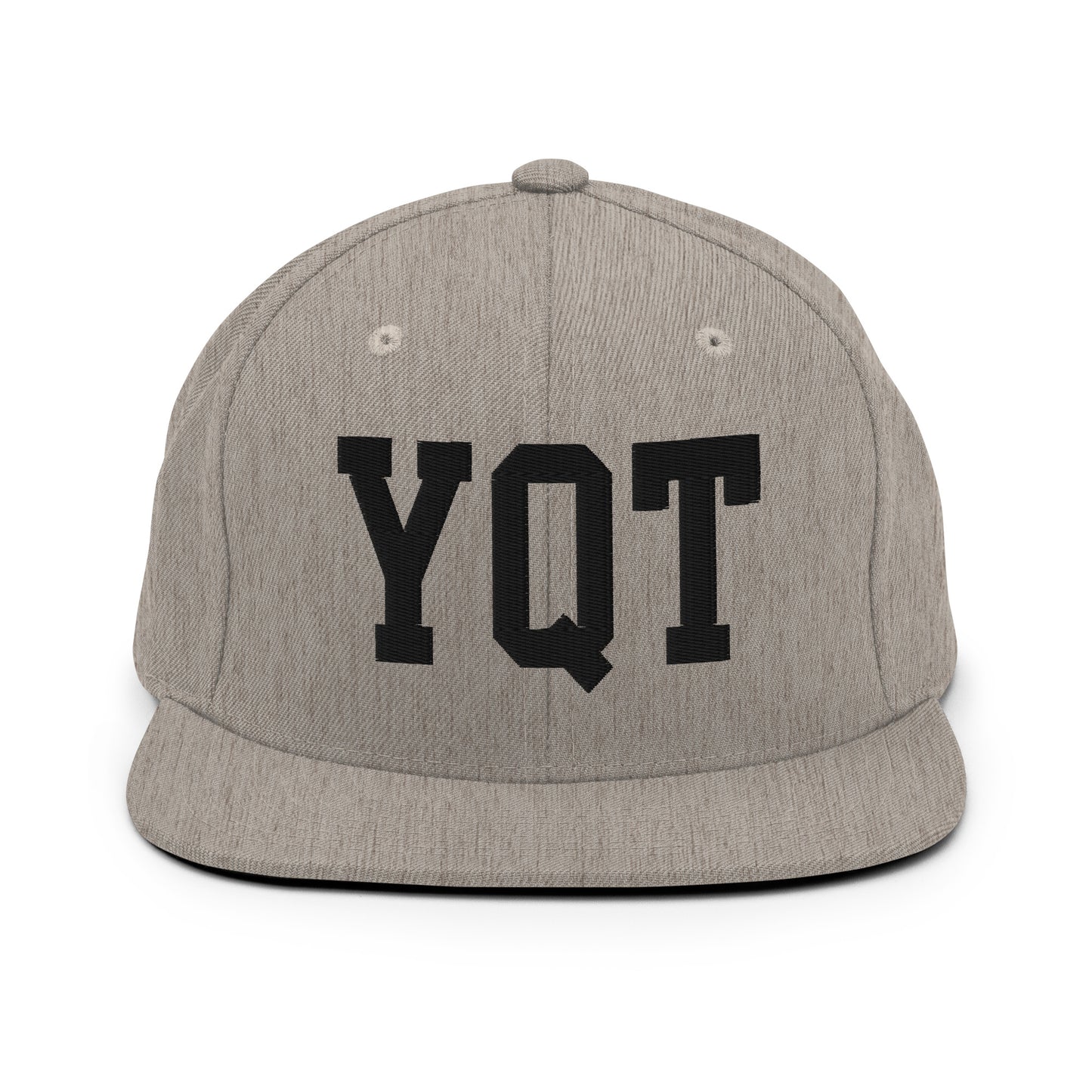 College-Style Classic Snapback Hat • Black • YQT Thunder Bay Souvenir • YHM Designs - Image 27