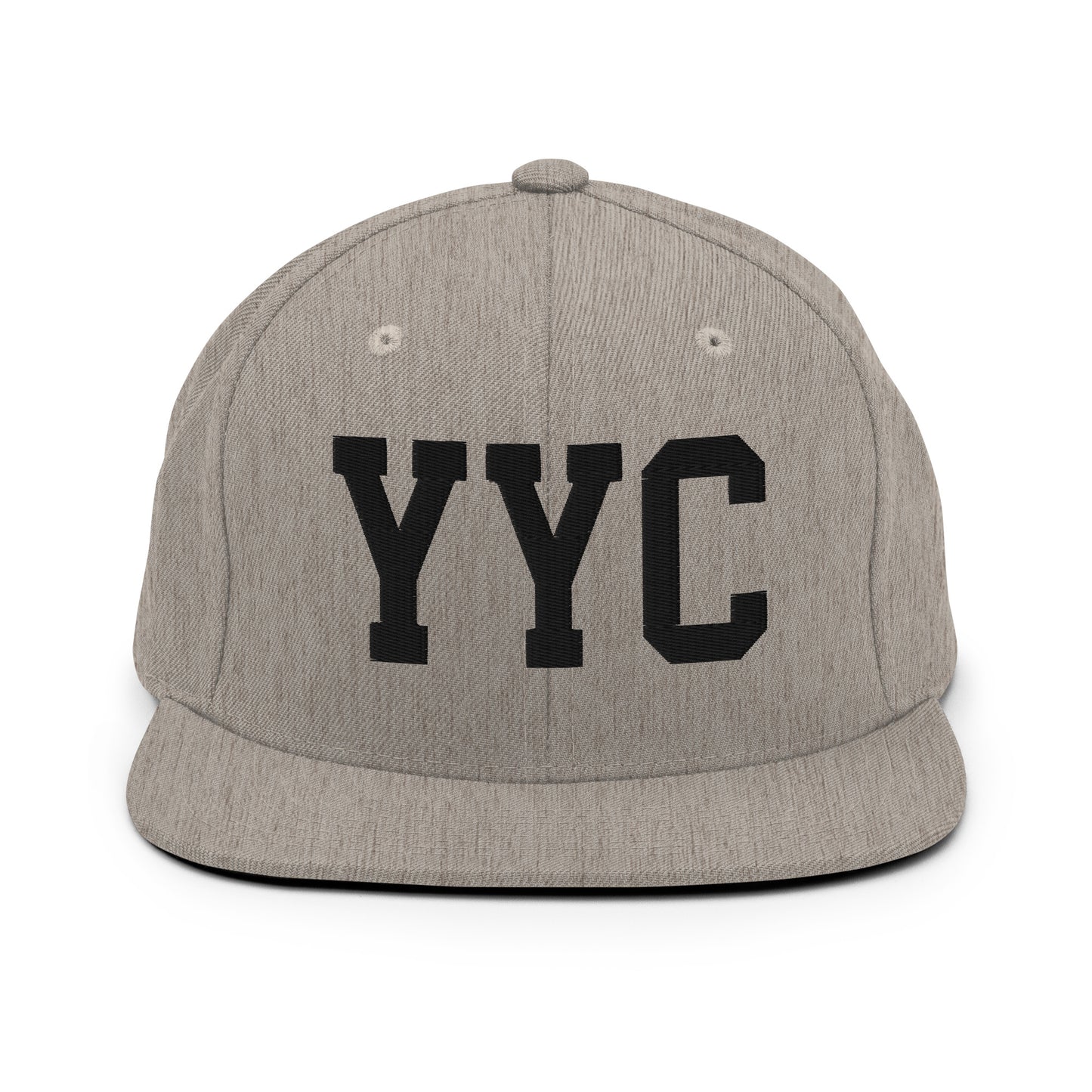 College-Style Classic Snapback Hat • Black • YYC Calgary Souvenir • YHM Designs - Image 27
