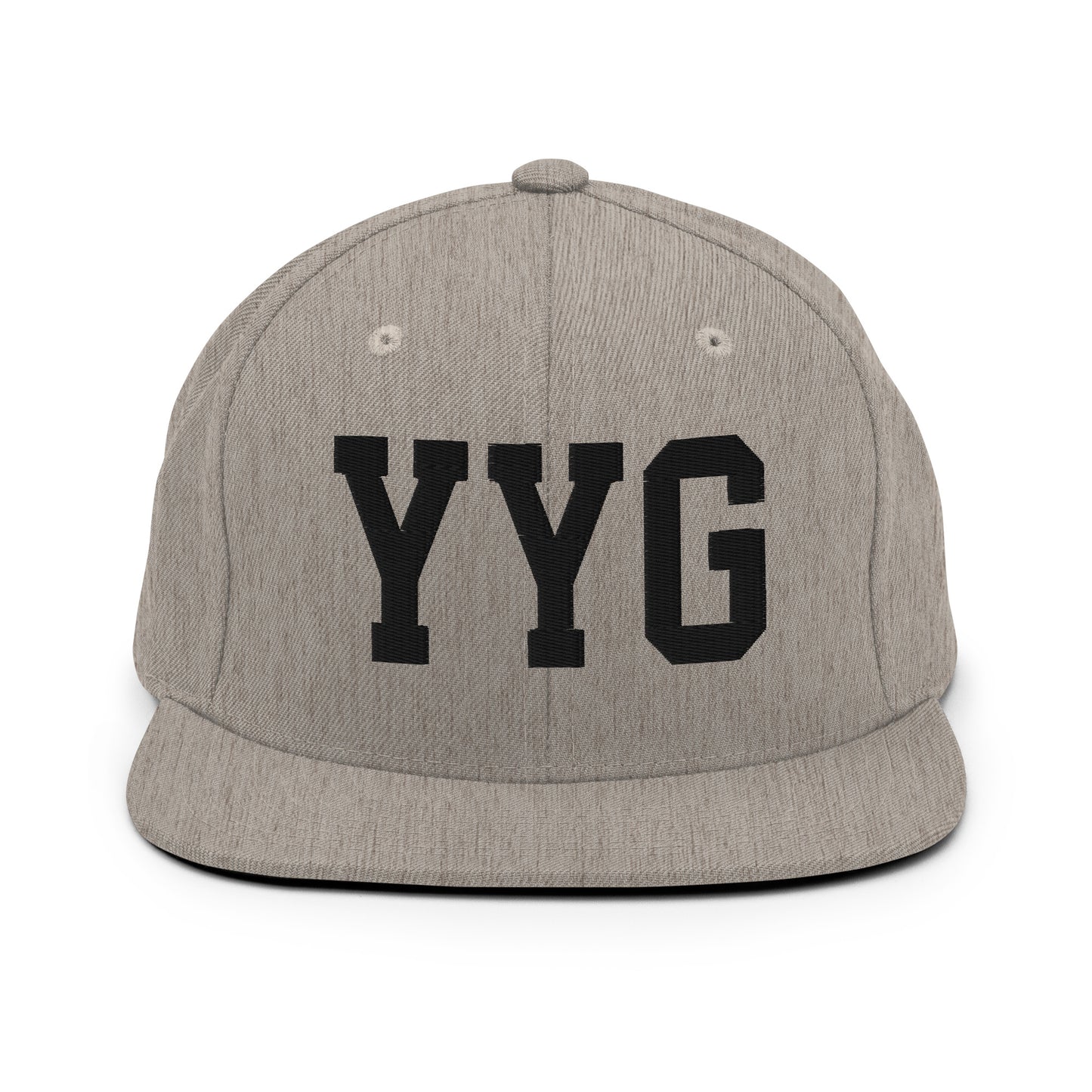 College-Style Classic Snapback Hat • Black • YYG Charlottetown • YHM Designs - Image 27