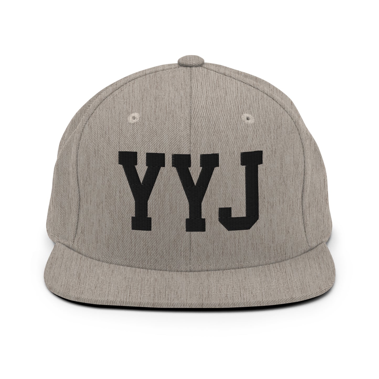 College-Style Classic Snapback Hat • Black • YYJ Victoria • YHM Designs - Image 27