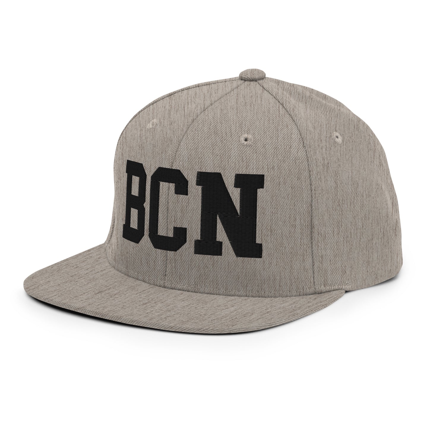 College-Style Classic Snapback Hat • Black • BCN Barcelona Souvenir • YHM Designs - Image 29