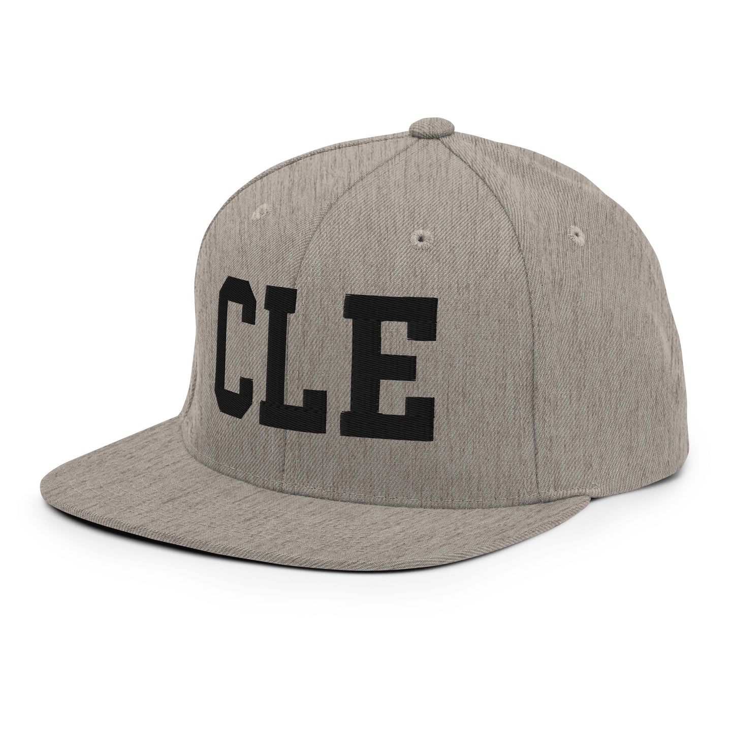 College-Style Classic Snapback Hat • Black • CLE Cleveland Souvenir • YHM Designs - Image 29