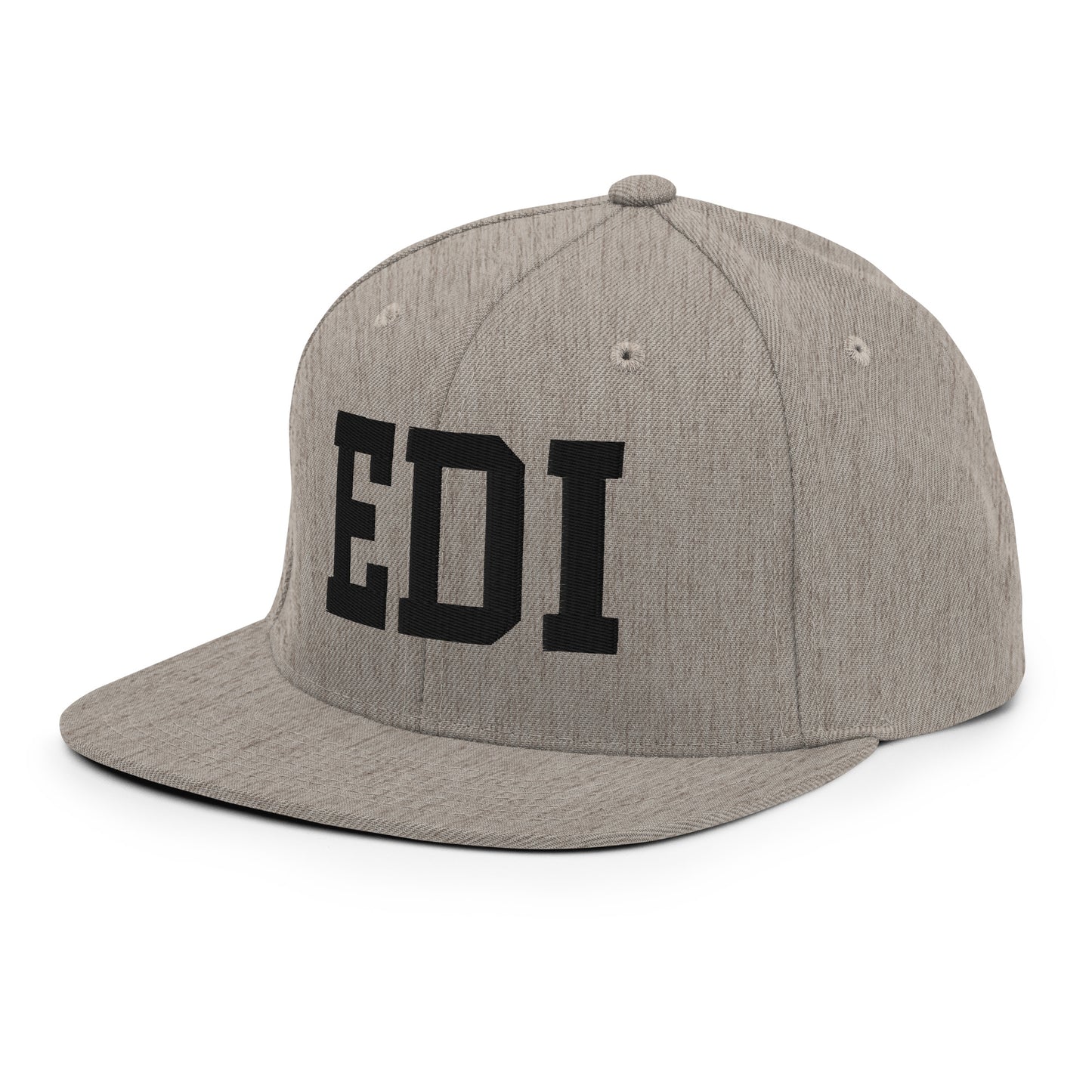 College-Style Classic Snapback Hat • Black • EDI Edinburgh Souvenir • YHM Designs - Image 29