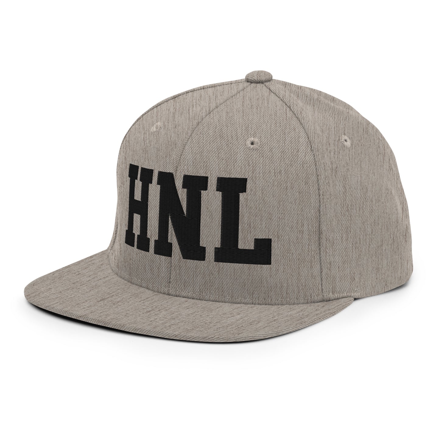 College-Style Classic Snapback Hat • Black • HNL Honolulu Souvenir • YHM Designs - Image 29