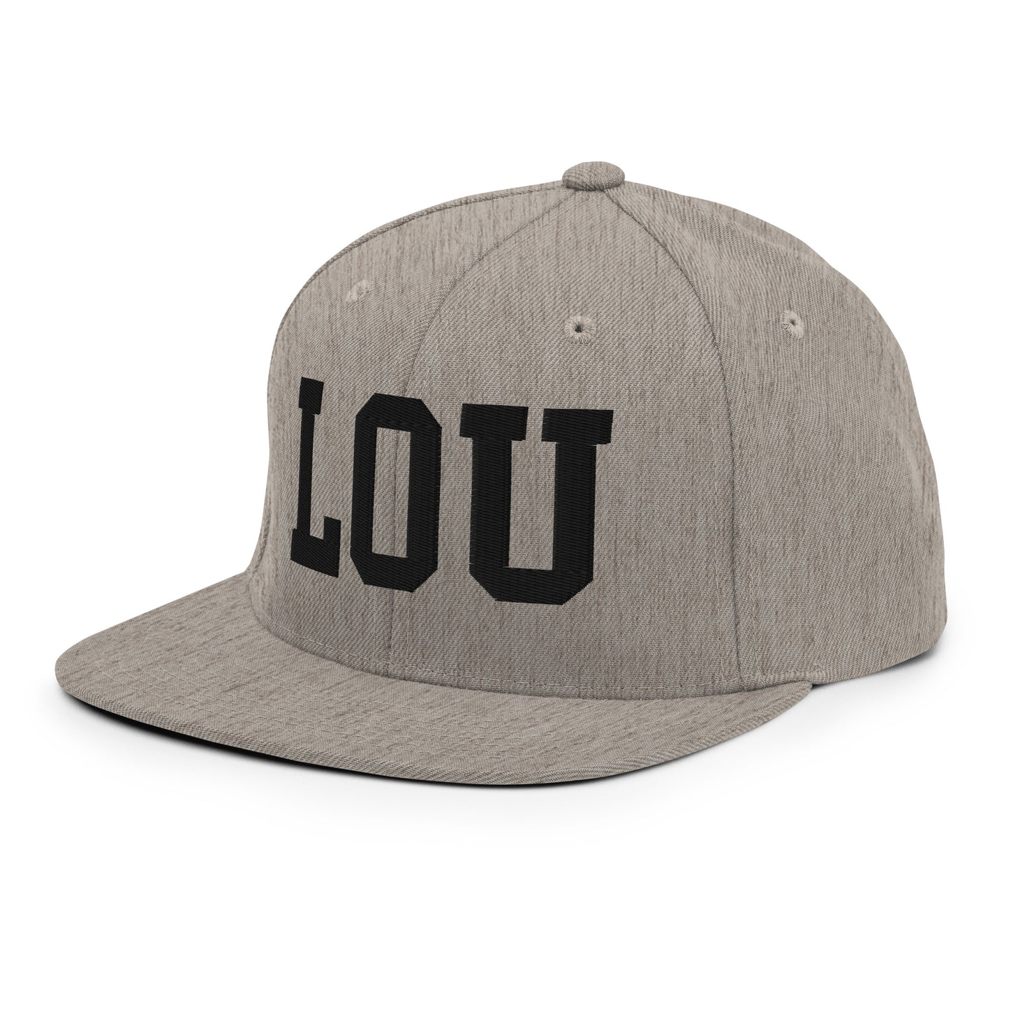 College-Style Classic Snapback Hat • Black • LOU Louisville Souvenir • YHM Designs - Image 29