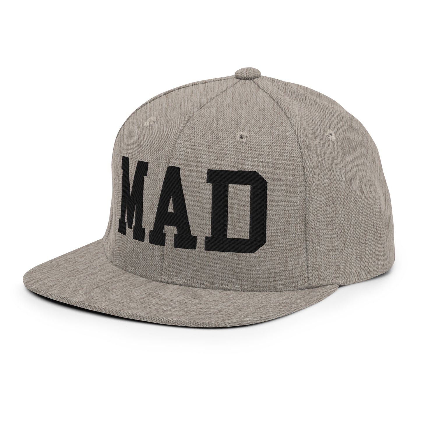 College-Style Classic Snapback Hat • Black • MAD Madrid • YHM Designs - Image 29