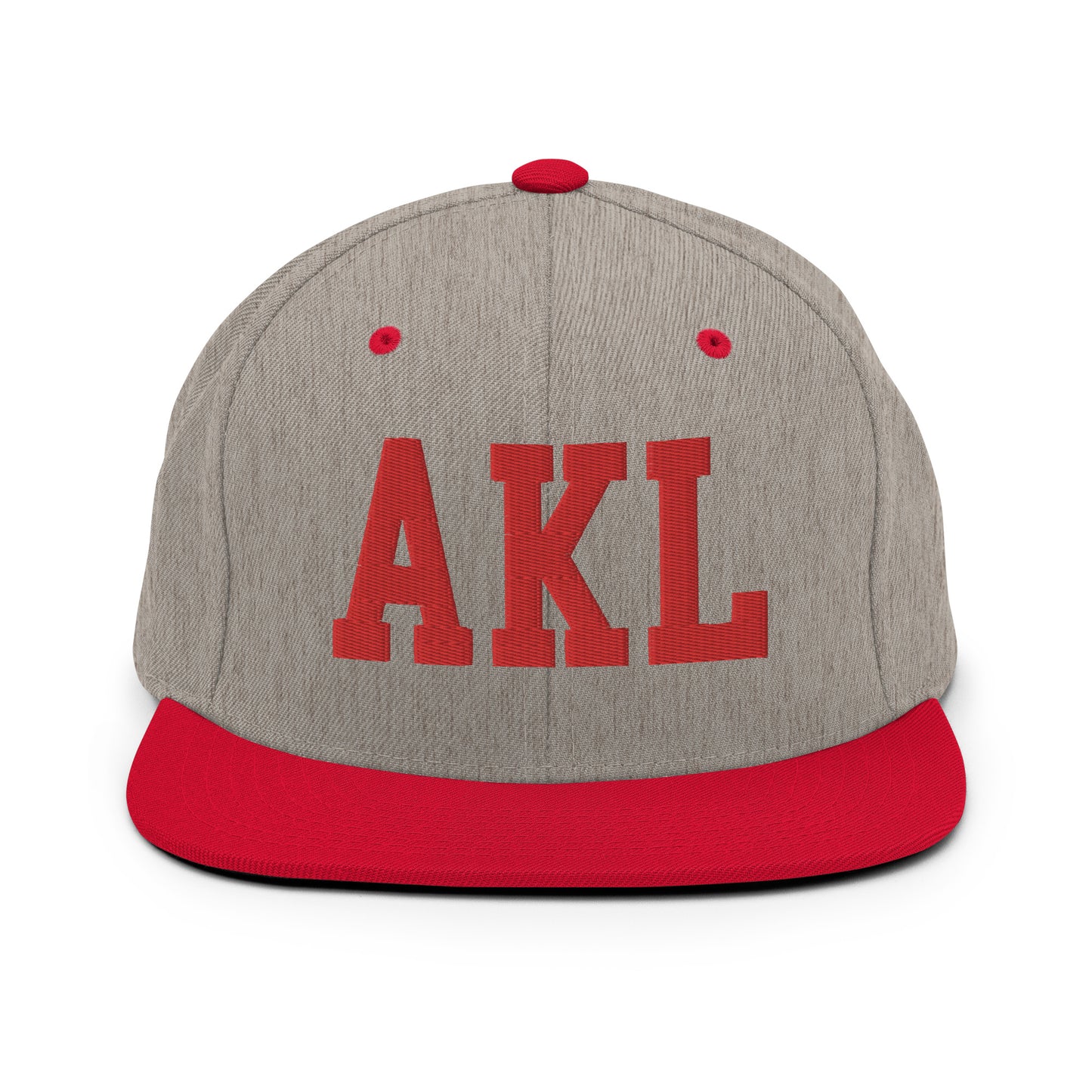 College-Style Classic Snapback Hat • Red • AKL Auckland • YHM Designs - Image 31