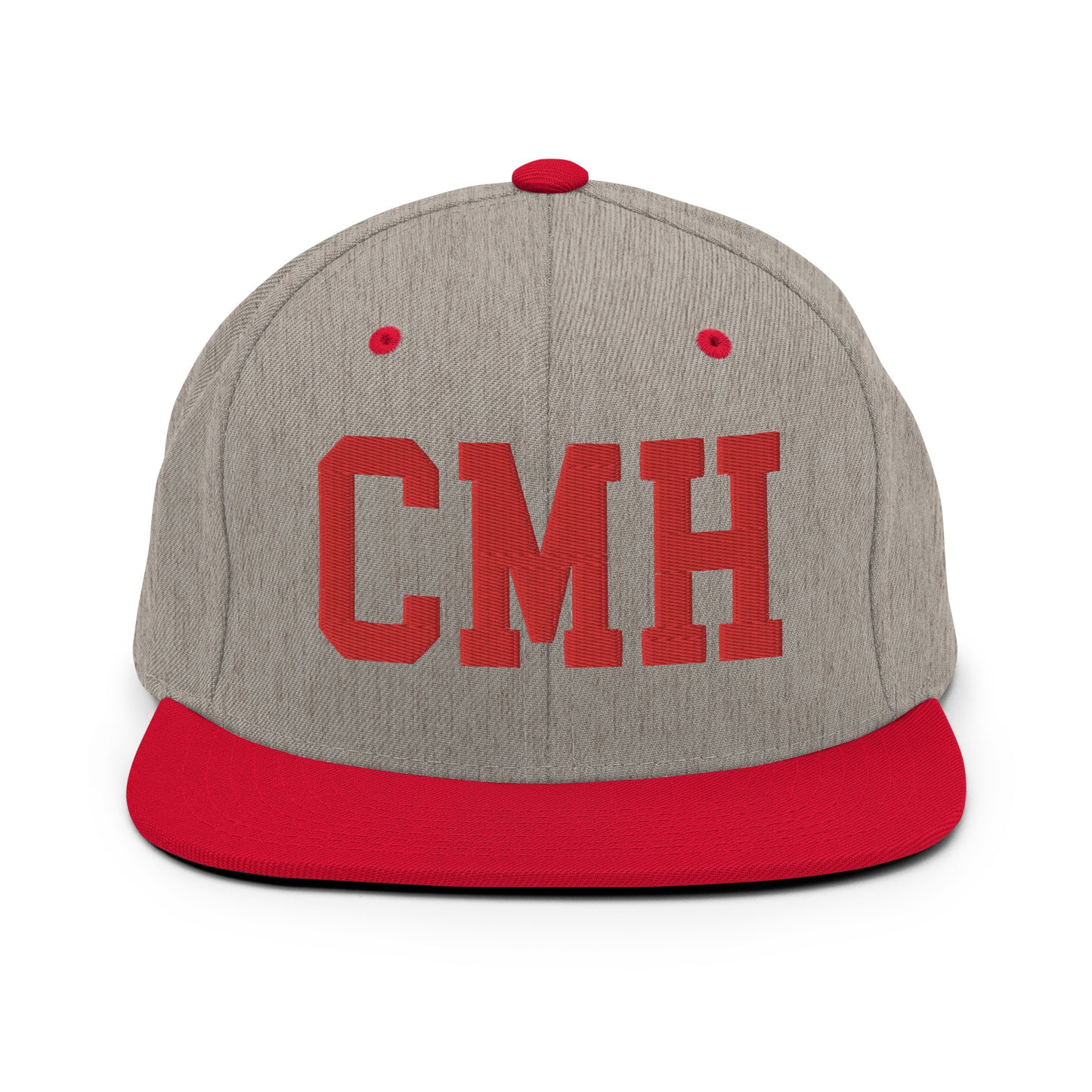 College-Style Classic Snapback Hat • Red • CMH Columbus • YHM Designs - Image 31