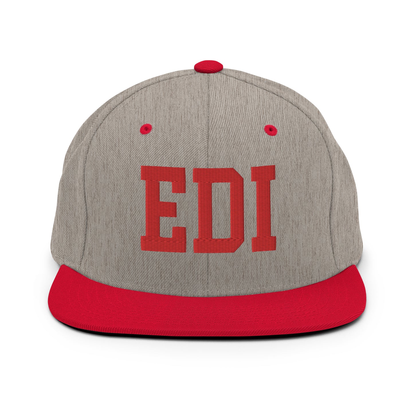 College-Style Classic Snapback Hat • Red • EDI Edinburgh • YHM Designs - Image 31