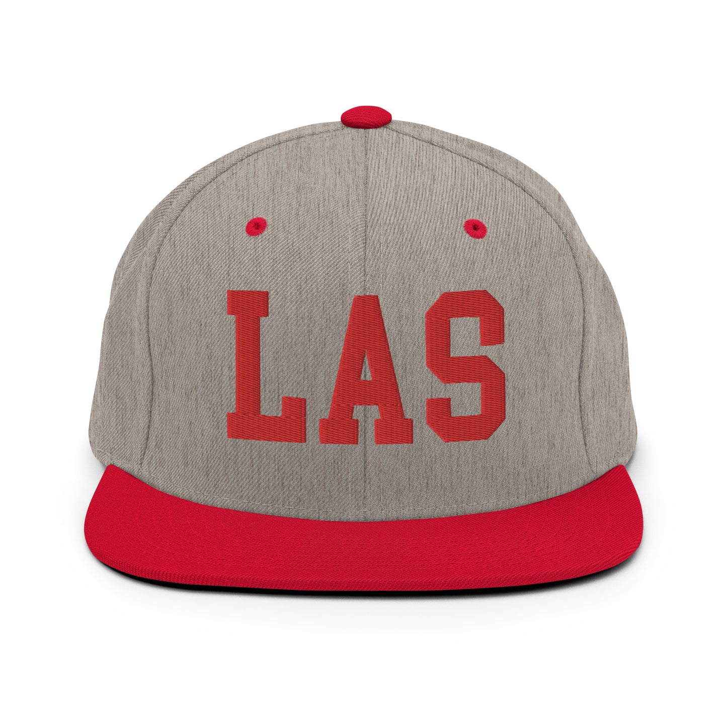 College-Style Classic Snapback Hat • Red • LAS Las Vegas • YHM Designs - Image 31