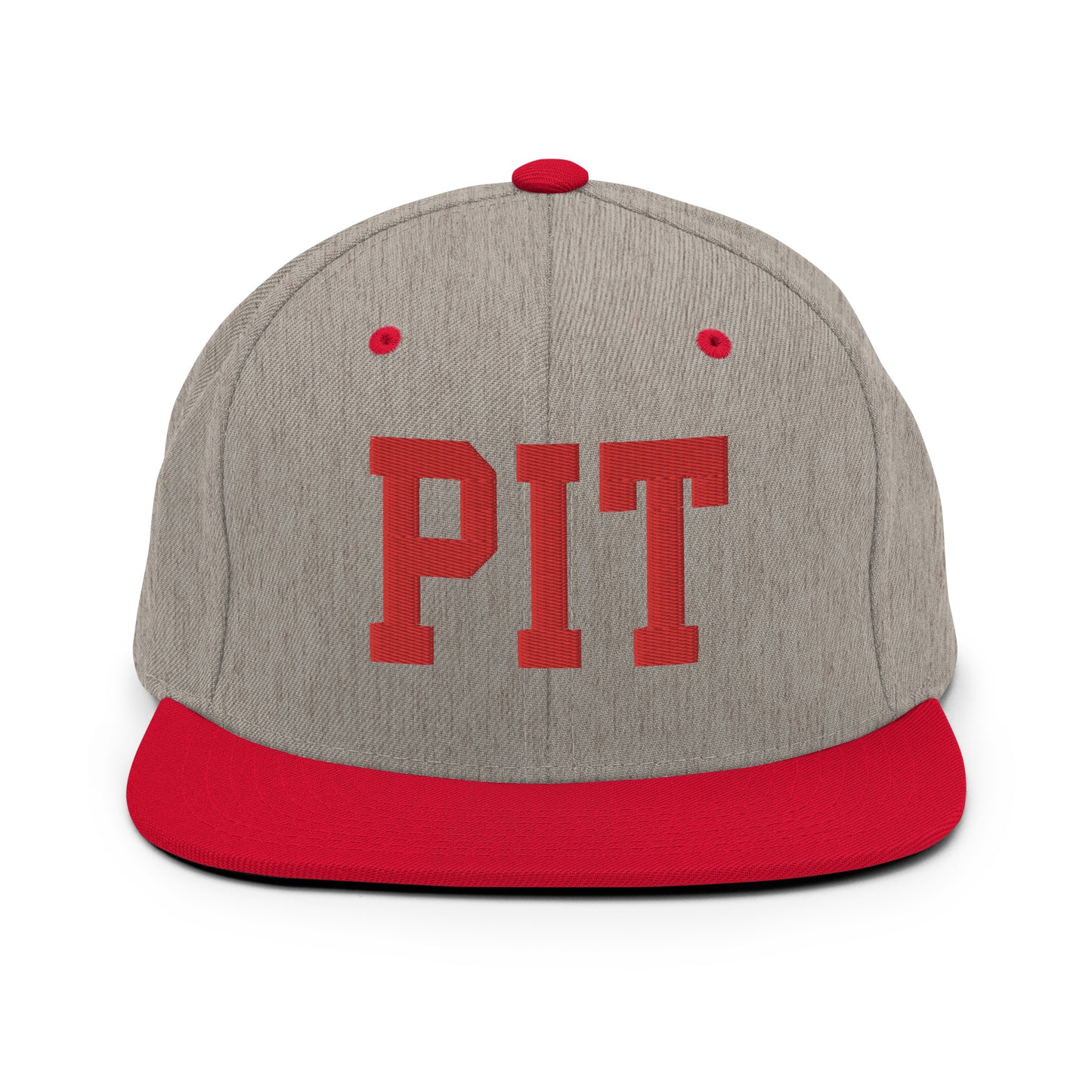 College-Style Classic Snapback Hat • Red • PIT Pittsburgh • YHM Designs - Image 31