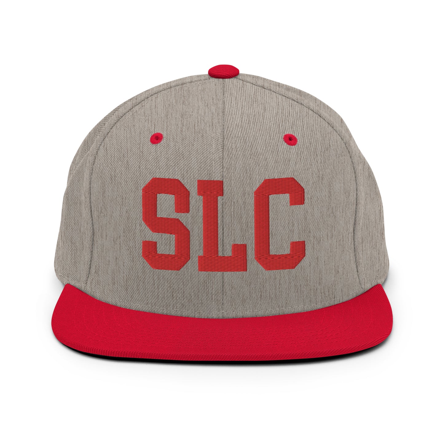 College-Style Classic Snapback Hat • Red • SLC Salt Lake City • YHM Designs - Image 31