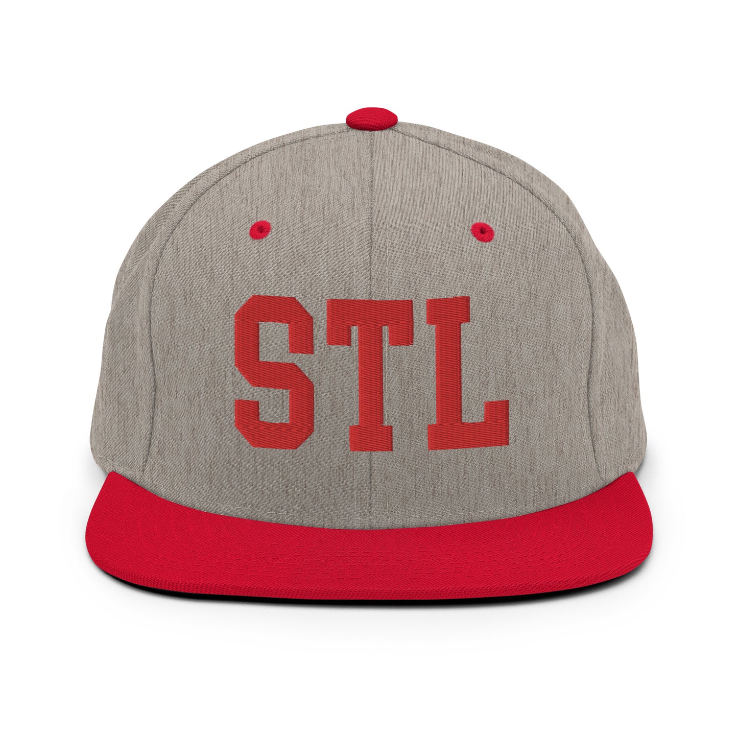 College-Style Classic Snapback Hat • Red • STL St. Louis • YHM Designs - Image 31
