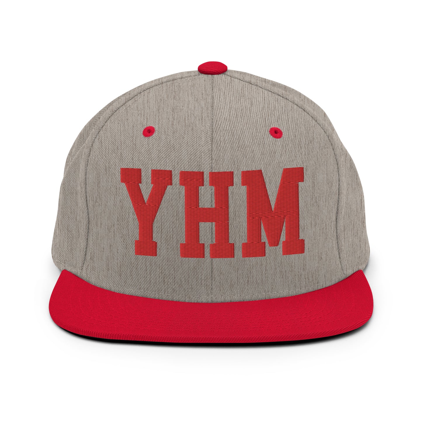 College-Style Classic Snapback Hat • Red • YHM Hamilton • YHM Designs - Image 31