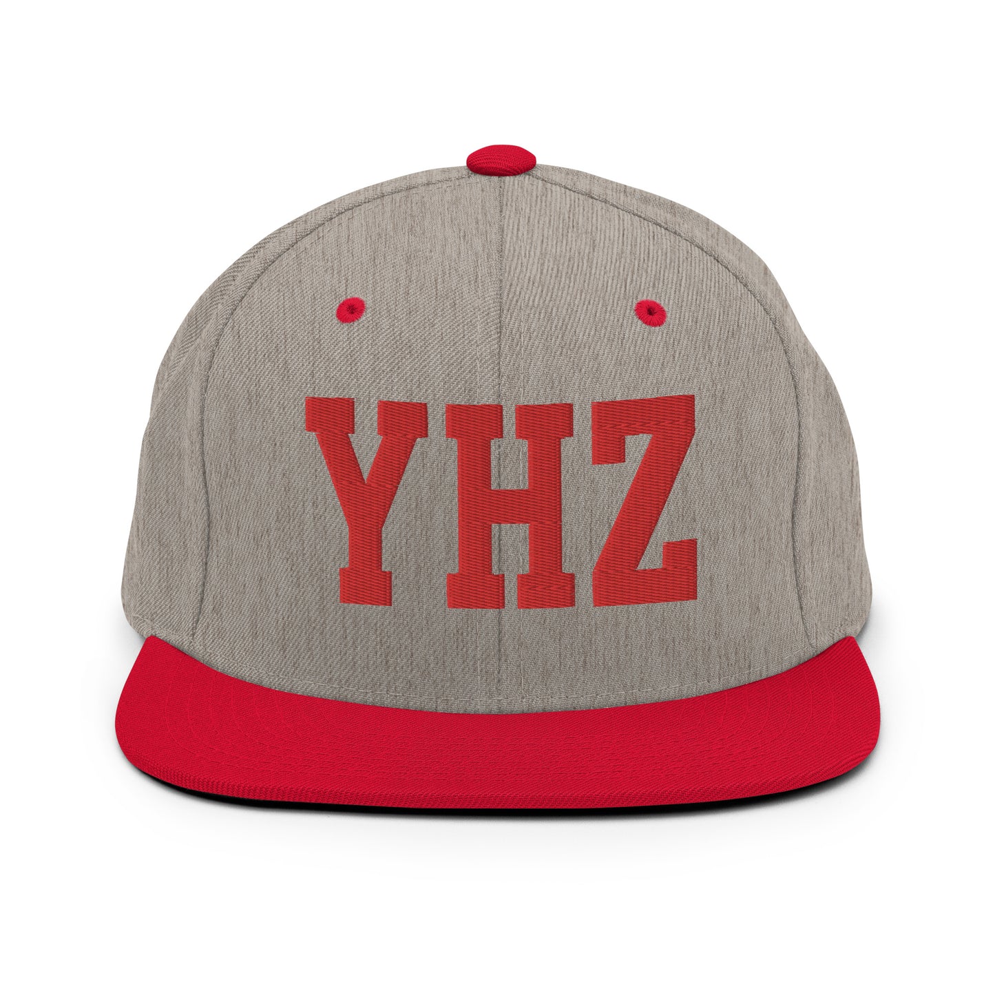 College-Style Classic Snapback Hat • Red • YHZ Halifax • YHM Designs - Image 31