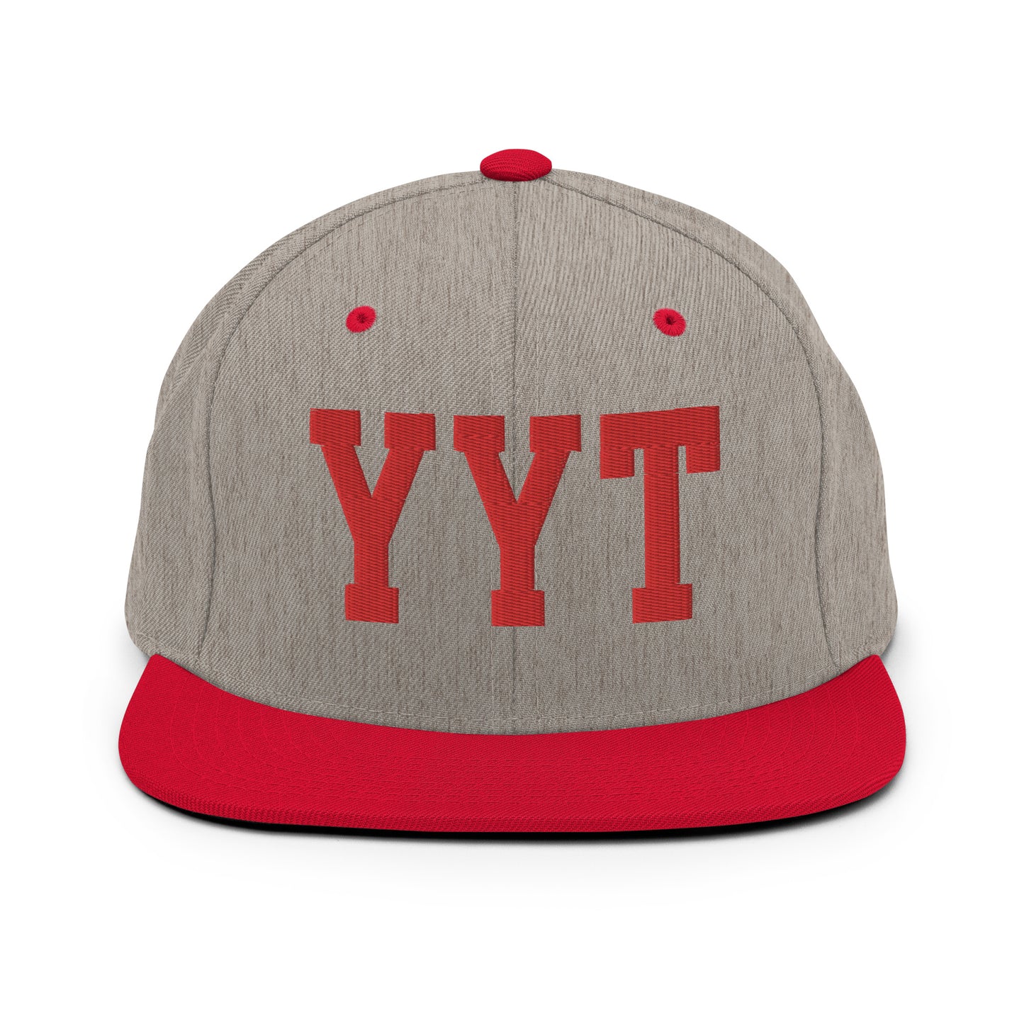 College-Style Classic Snapback Hat • Red • YYT St. John's • YHM Designs - Image 31