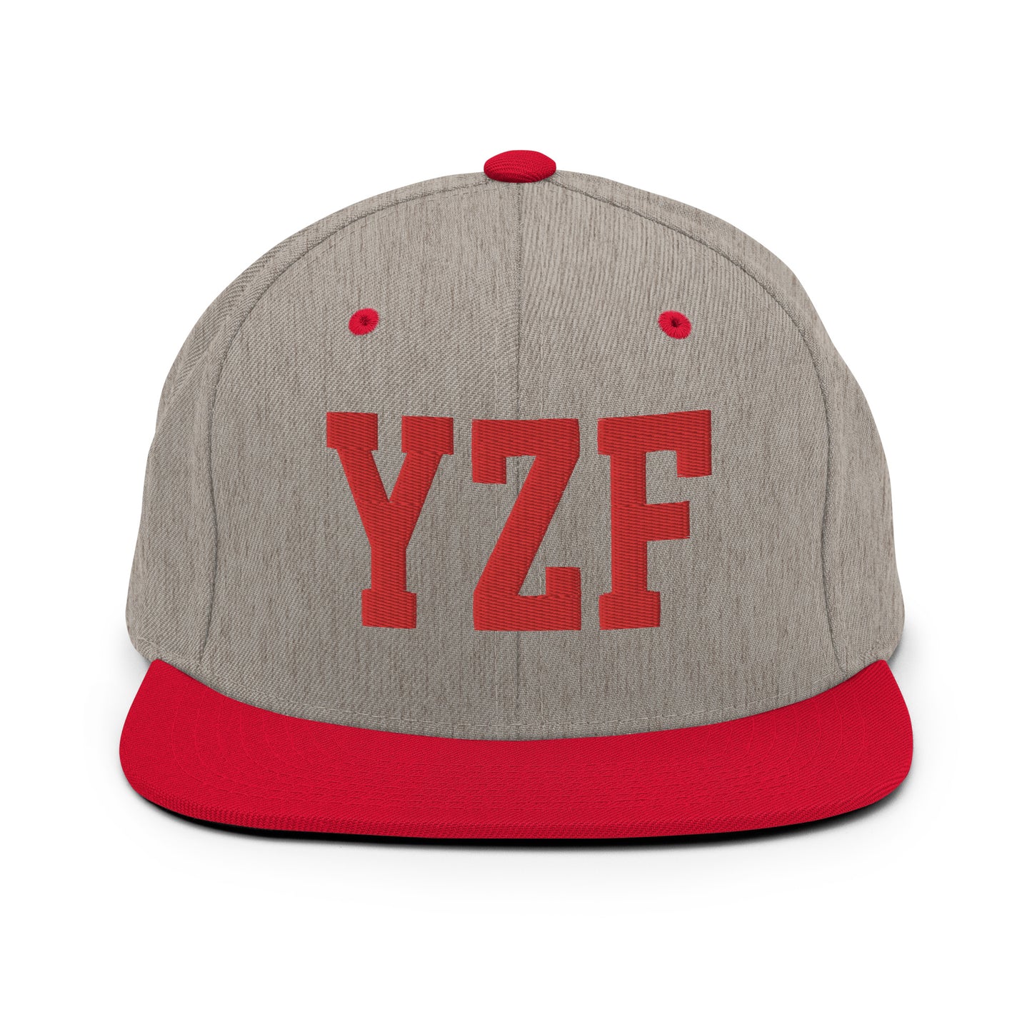 College-Style Classic Snapback Hat • Red • YZF Yellowknife • YHM Designs - Image 31