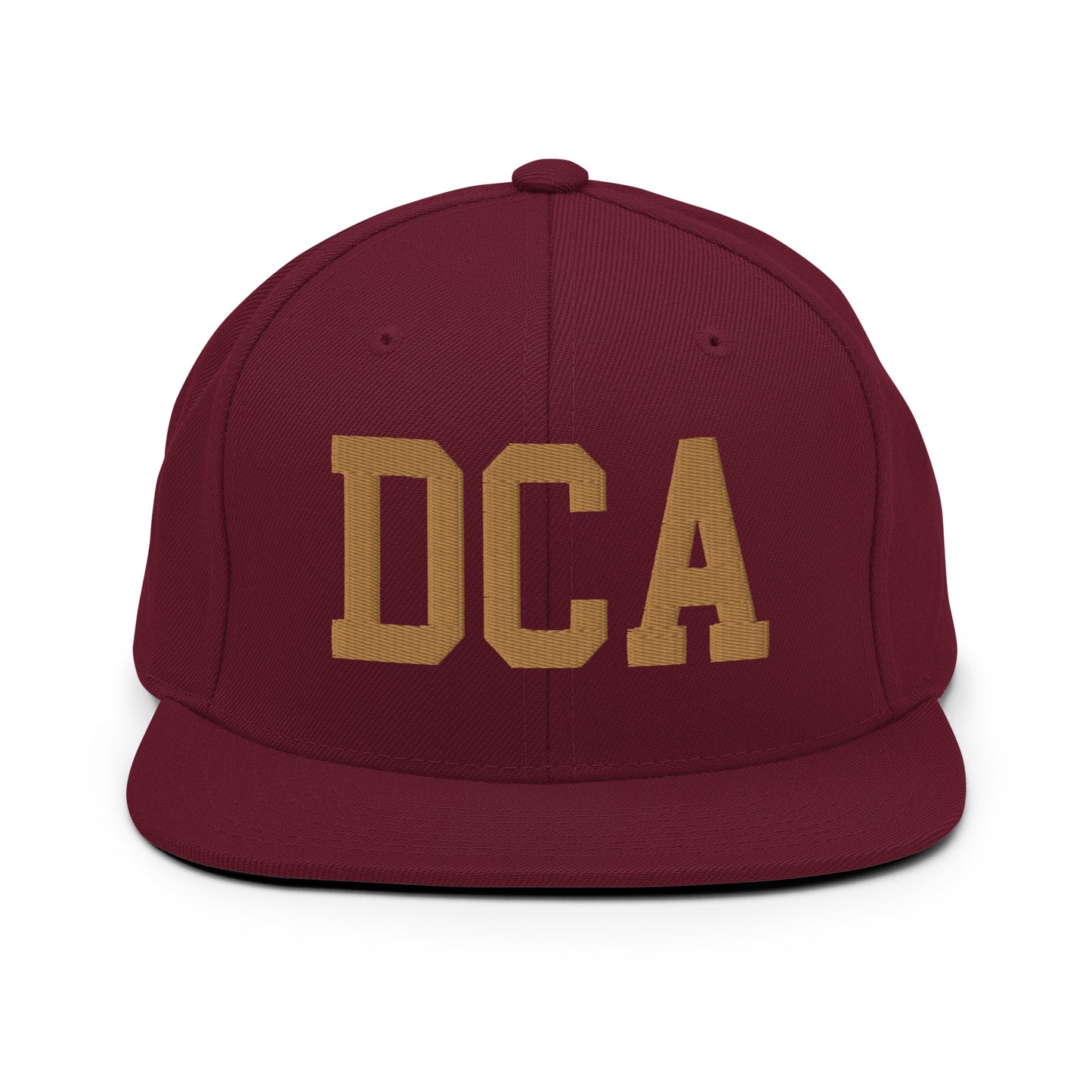 College-Style Classic Snapback Hat • Old Gold • DCA Washington • YHM Designs - Image 10