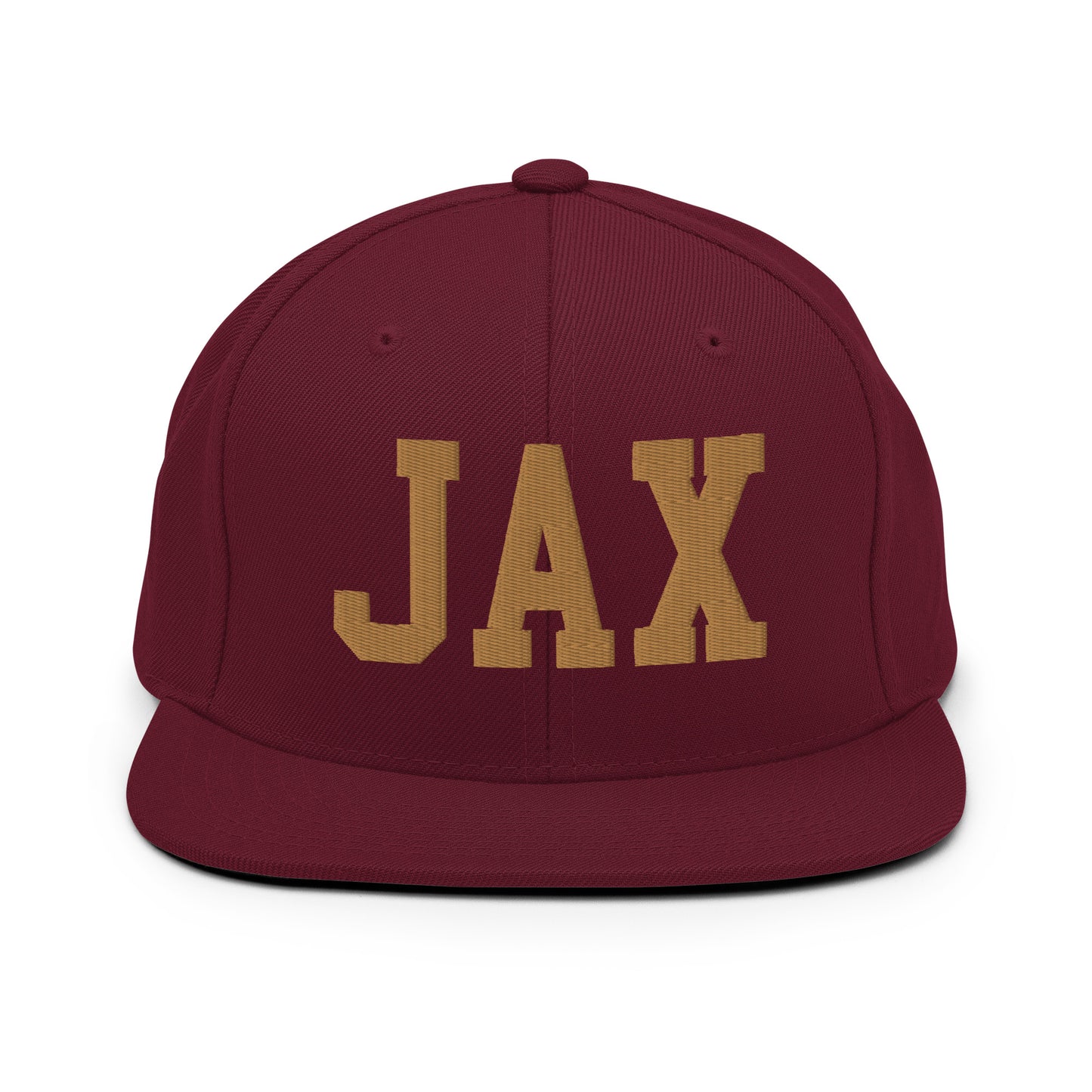 College-Style Classic Snapback Hat • Old Gold • JAX Jacksonville Souvenir • YHM Designs - Image 10