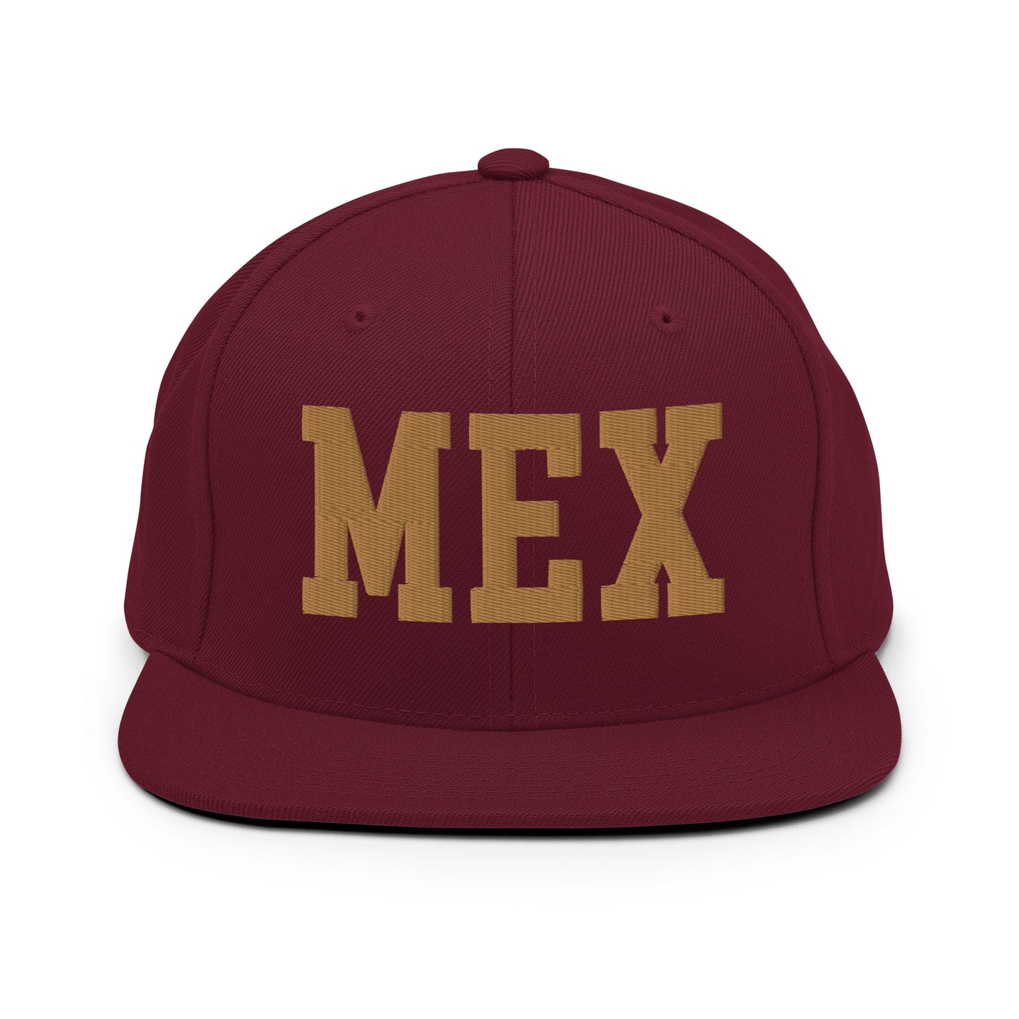 College-Style Classic Snapback Hat • Old Gold • MEX Mexico City Souvenir • YHM Designs - Image 10