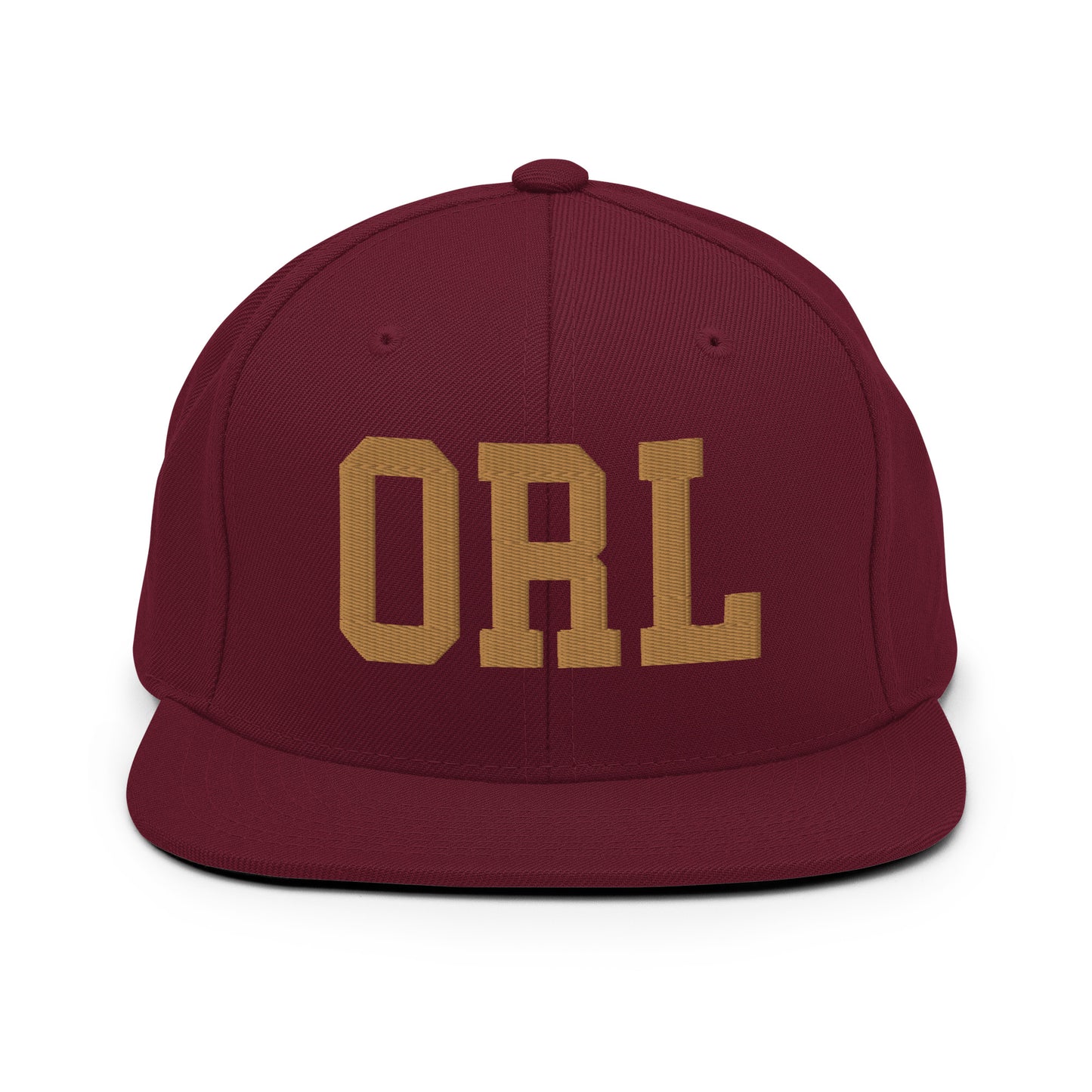 College-Style Classic Snapback Hat • Old Gold • ORL Orlando Souvenir • YHM Designs - Image 10