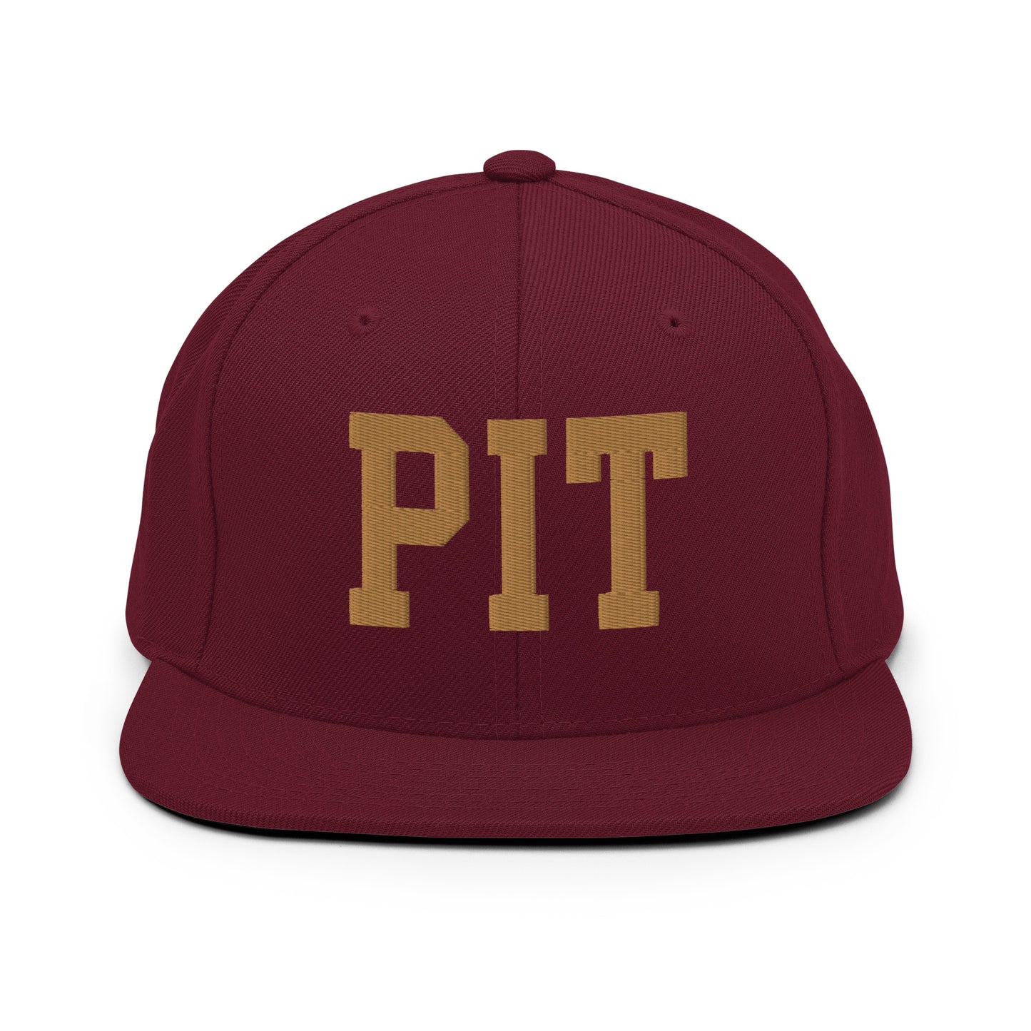 College-Style Classic Snapback Hat • Old Gold • PIT Pittsburgh Souvenir • YHM Designs - Image 10