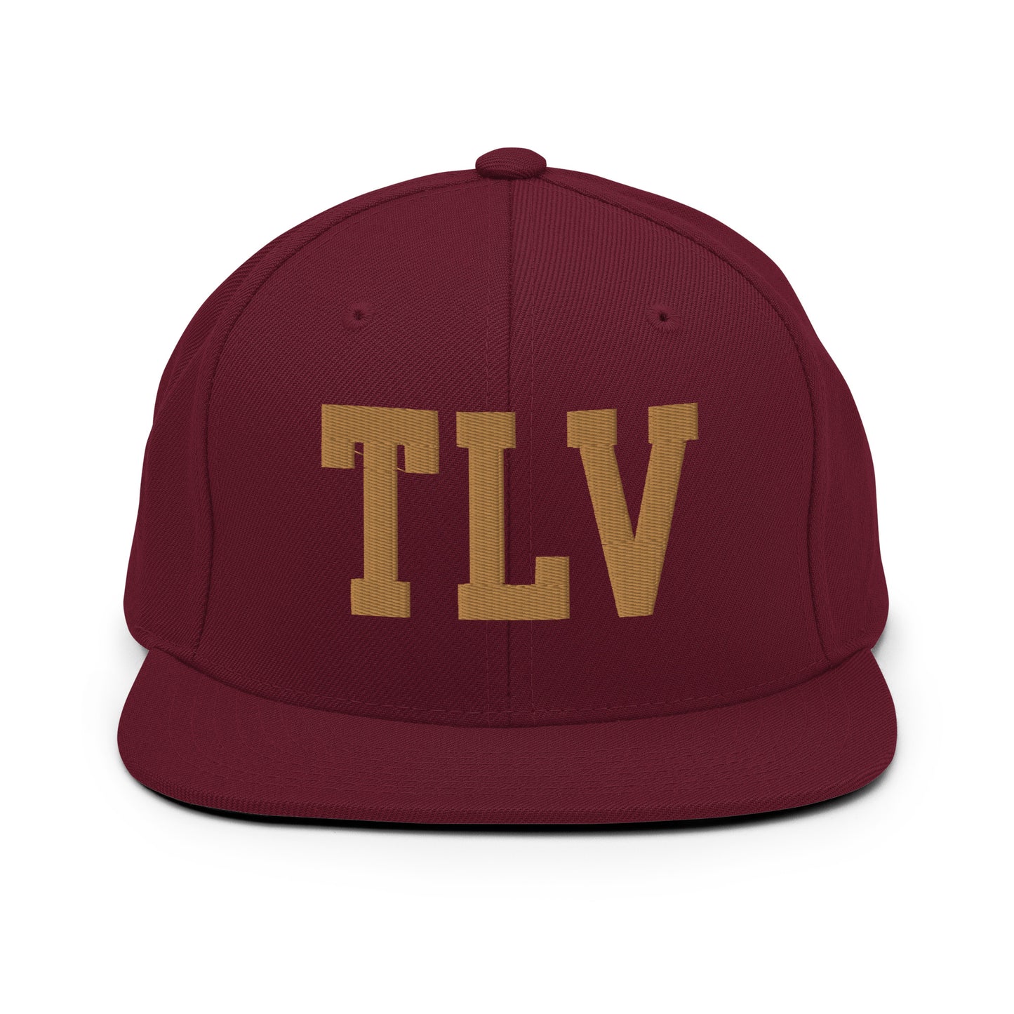 College-Style Classic Snapback Hat • Old Gold • TLV Tel Aviv • YHM Designs - Image 10