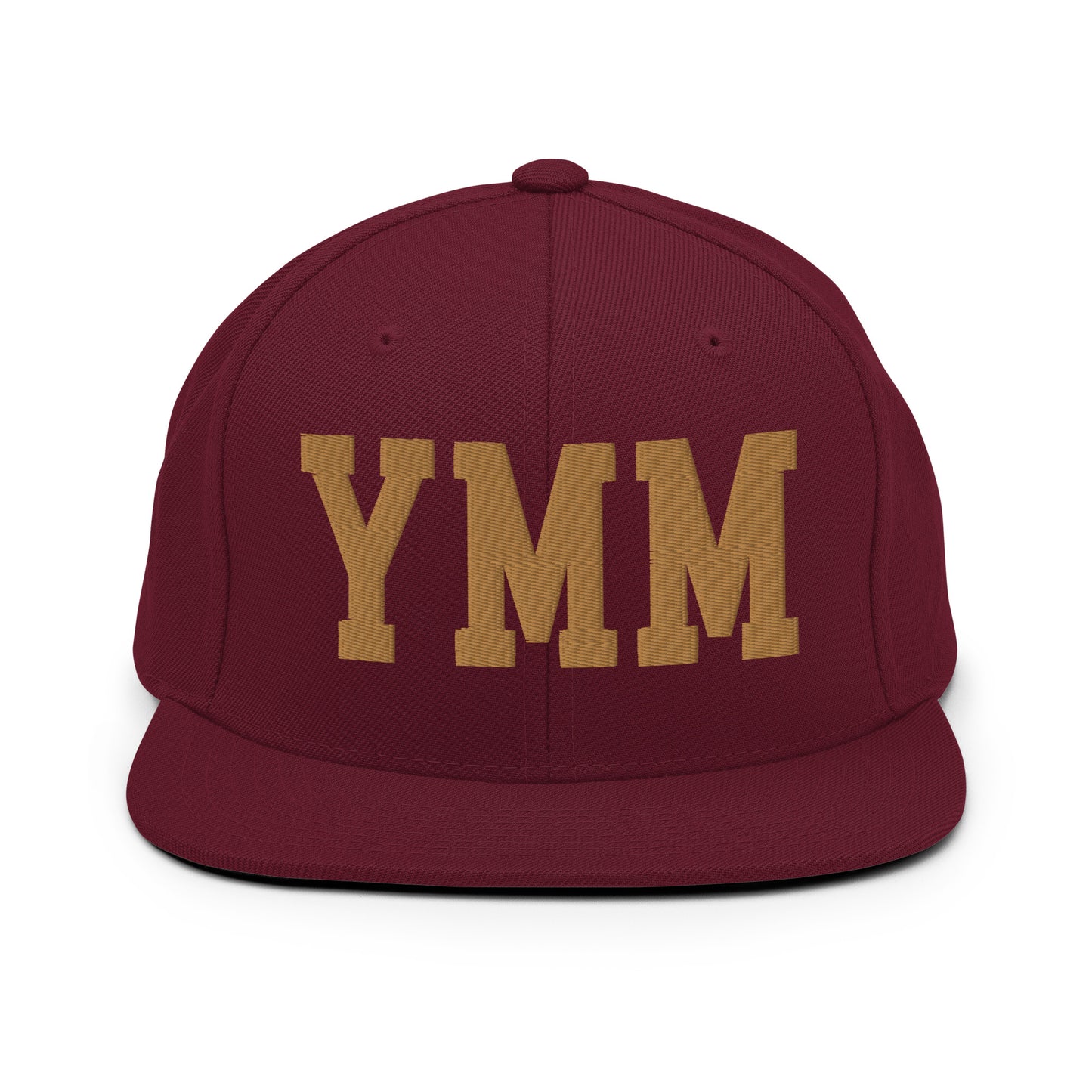 College-Style Classic Snapback Hat • Old Gold • YMM Fort McMurray • YHM Designs - Image 10
