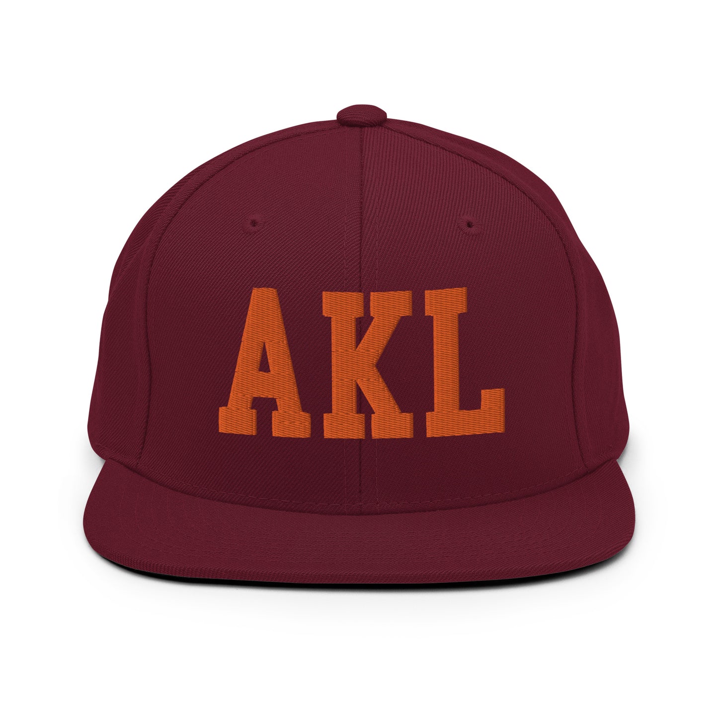 College-Style Classic Snapback Hat • Orange • AKL Auckland • YHM Designs - Image 11