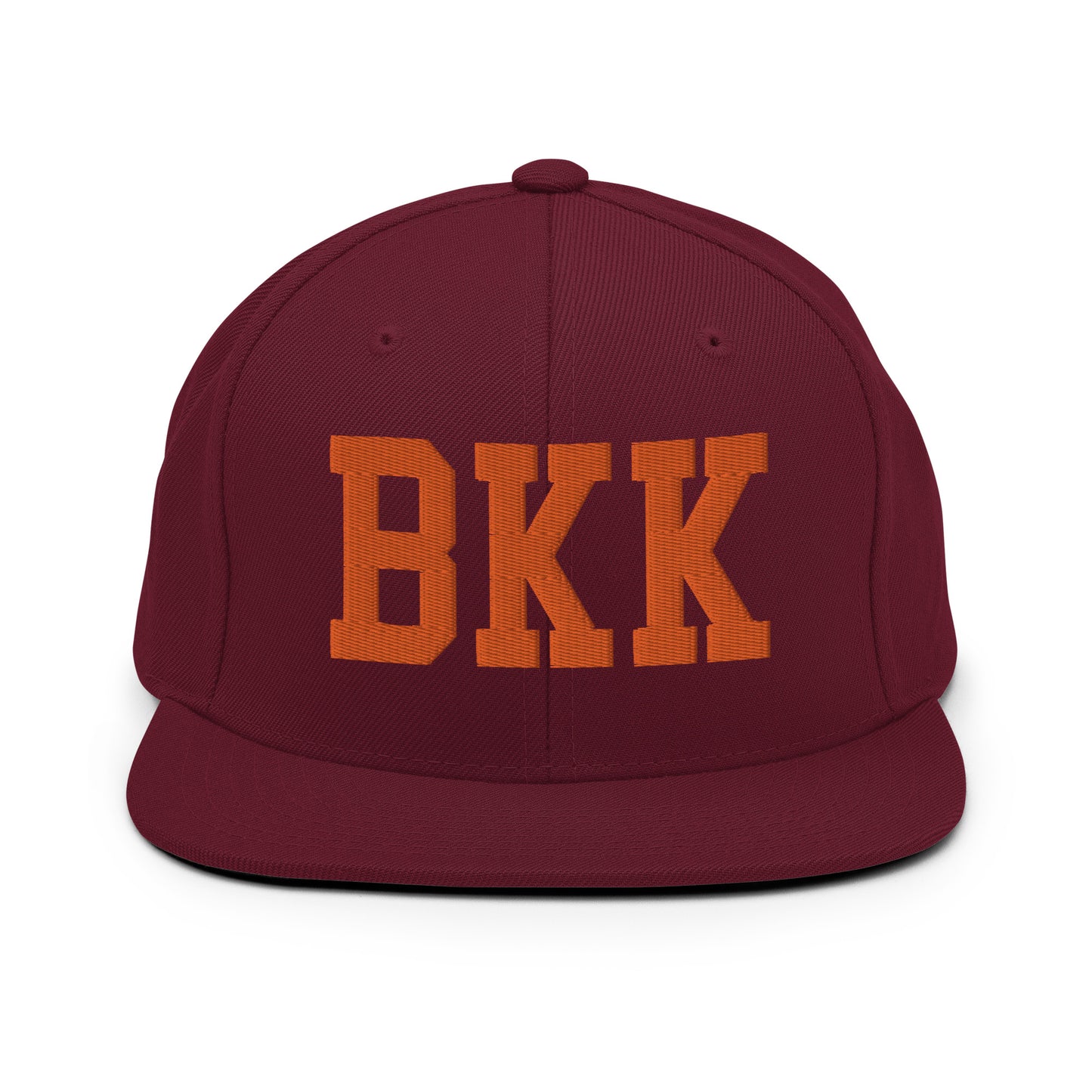 College-Style Classic Snapback Hat • Orange • BKK Bangkok • YHM Designs - Image 11