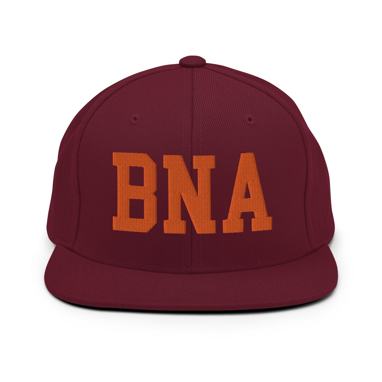 College-Style Classic Snapback Hat • Orange • BNA Nashville • YHM Designs - Image 11