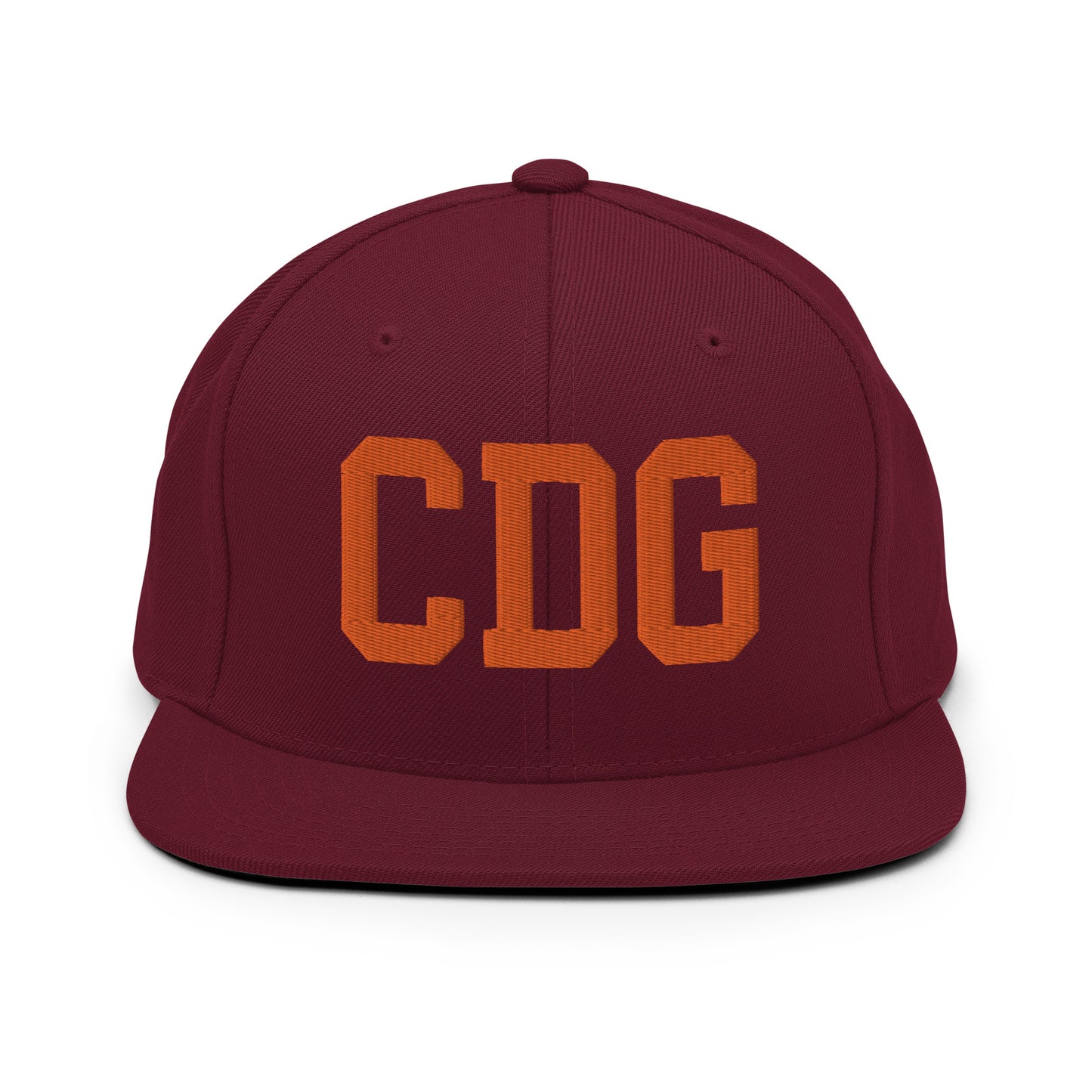 College-Style Classic Snapback Hat • Orange • CDG Paris • YHM Designs - Image 11