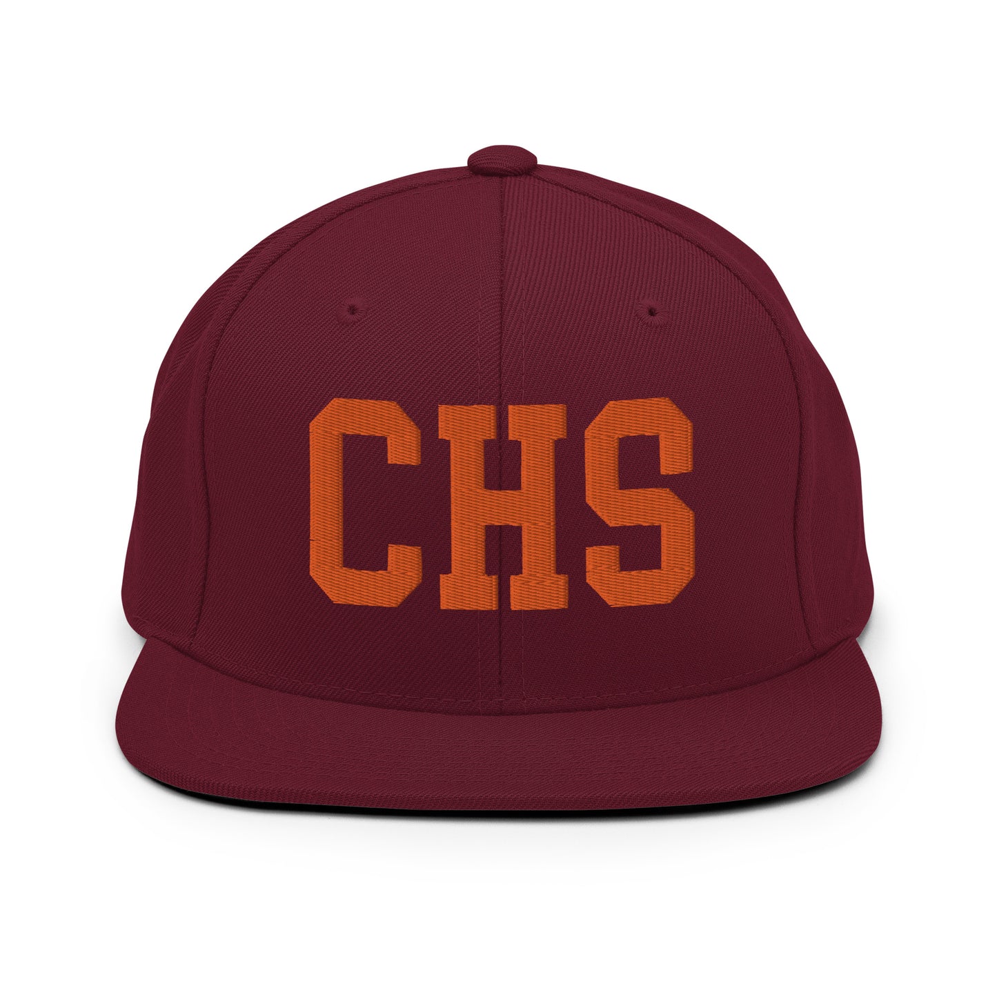 College-Style Classic Snapback Hat • Orange • CHS Charleston • YHM Designs - Image 11